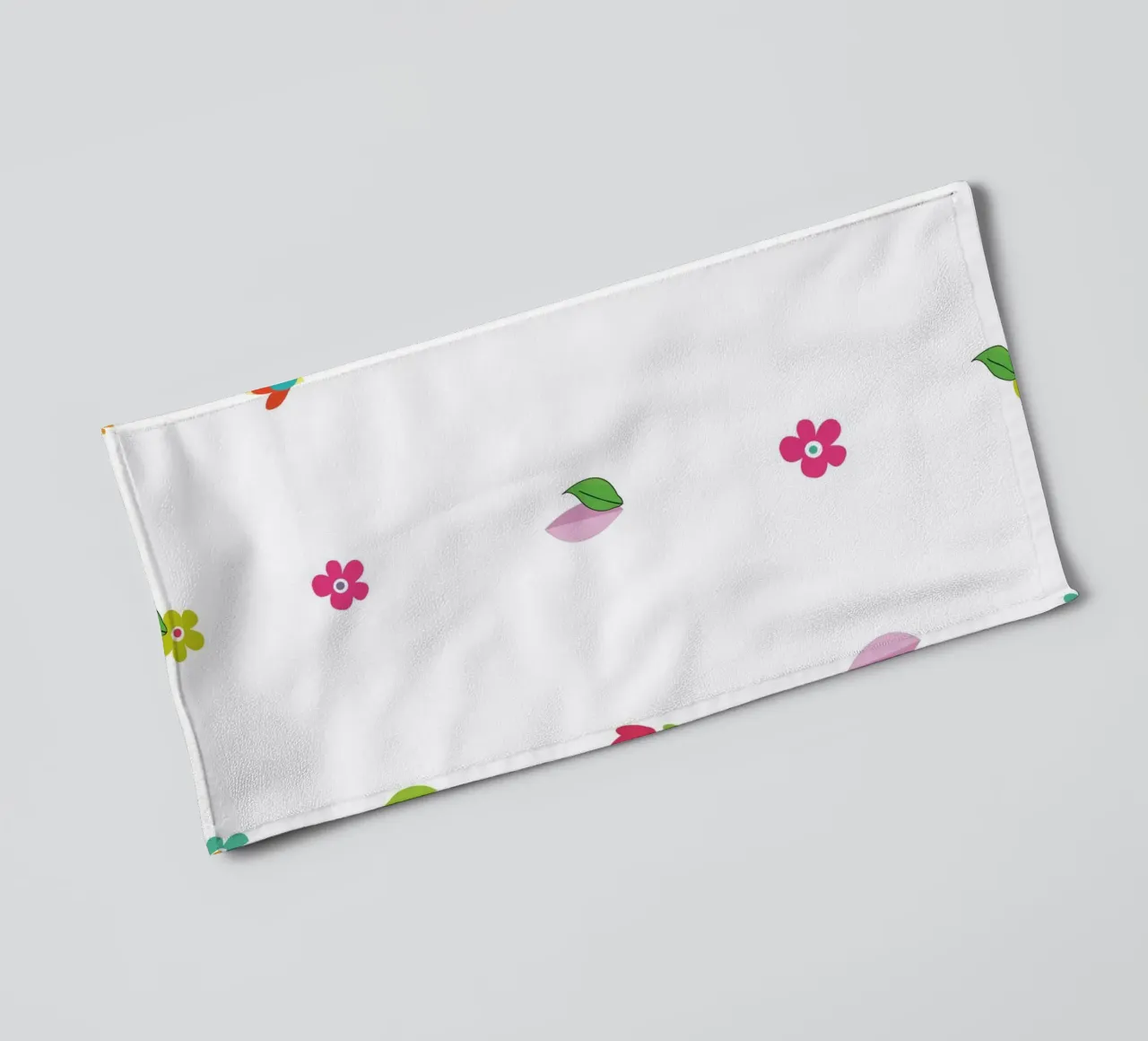 Piccoli fiori colorati e vivaci asciugamano da bagno da gulsengunel