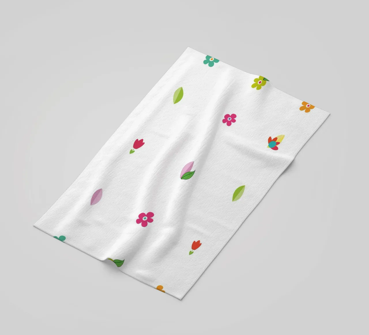 Piccoli fiori colorati e vivaci telo mare da gulsengunel
