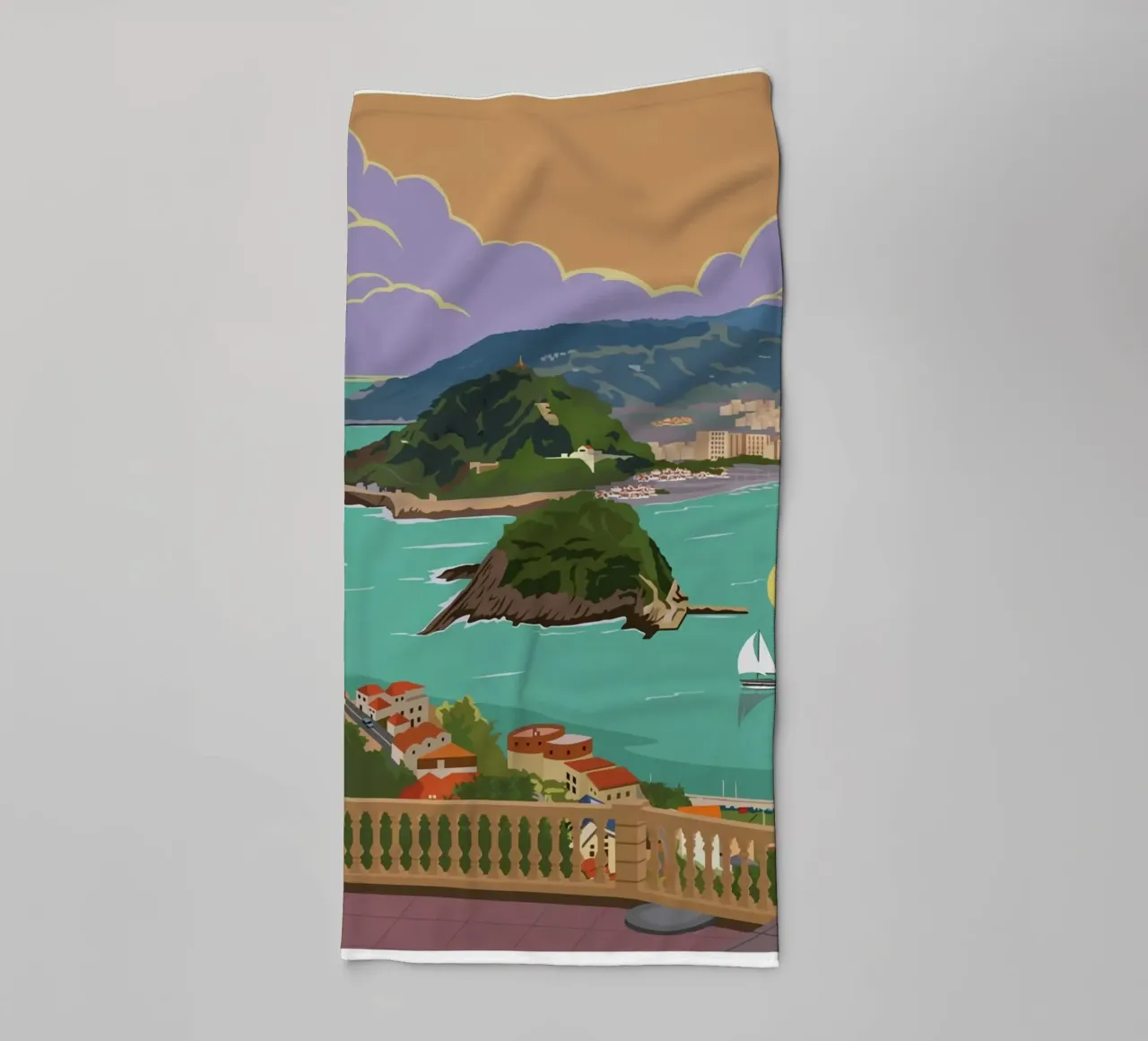 San Sebastian, Spanien Handtuch von Alexandra Peack