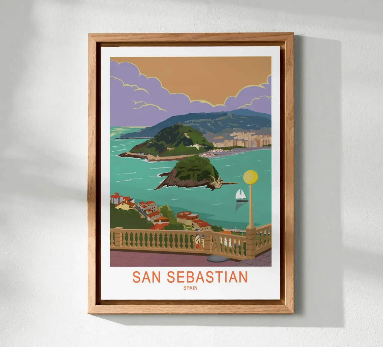 San Sebastian, Spain alu-dibond by Alexandra Peack