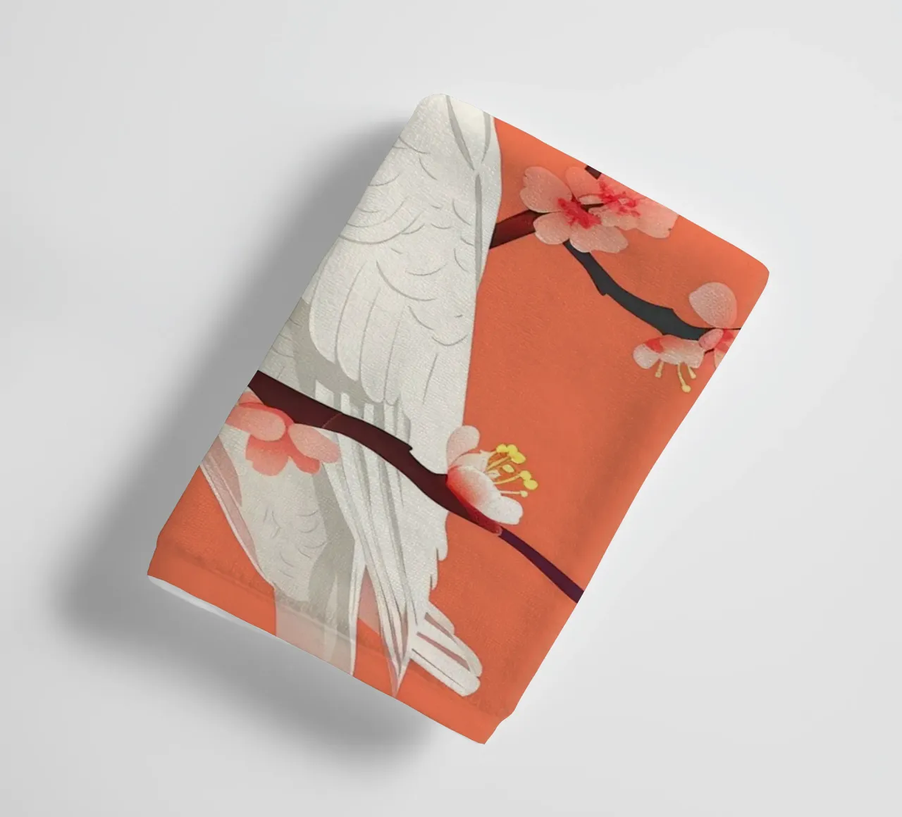 Cacatua su ramo con fiori illustrazione asciugamano da bagno da DesignDoodle