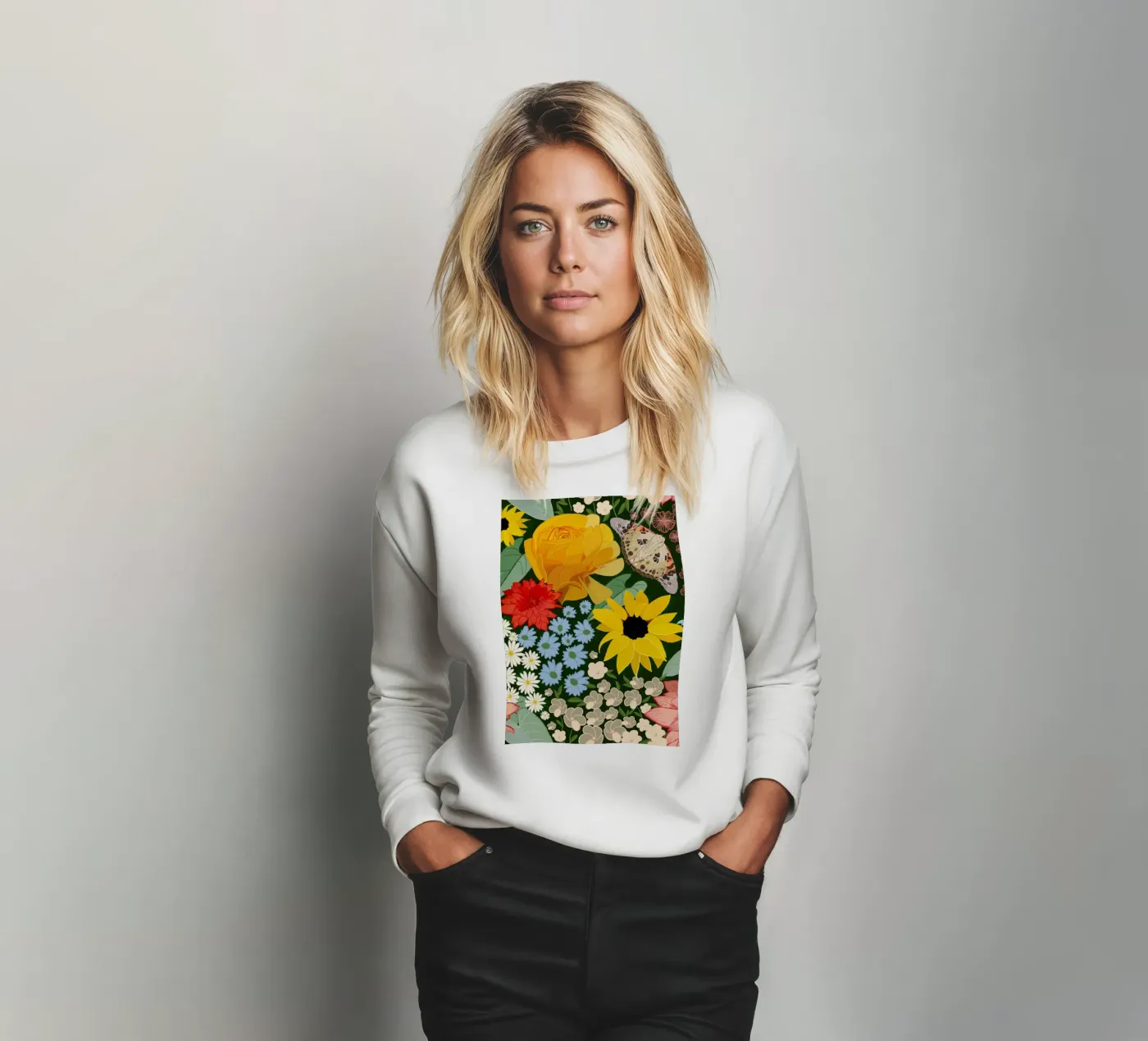 Cute forest pattern felpa da gulsengunel