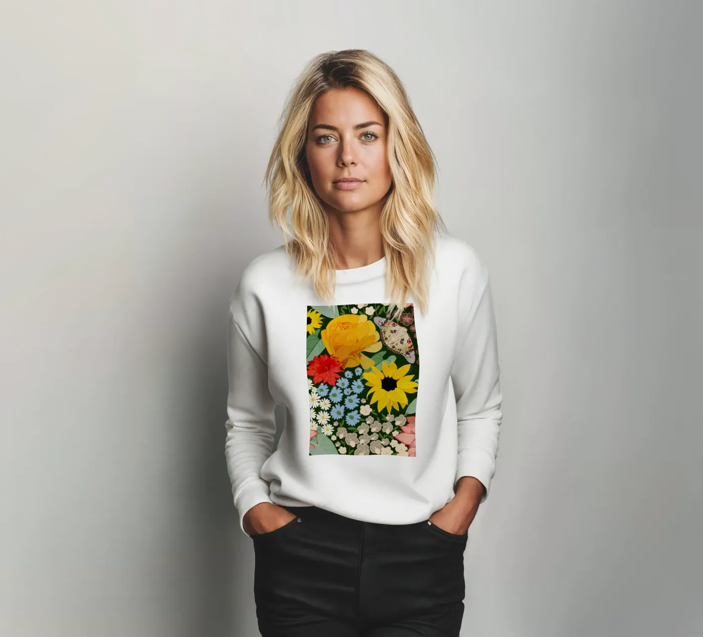 Cute forest pattern felpa da gulsengunel