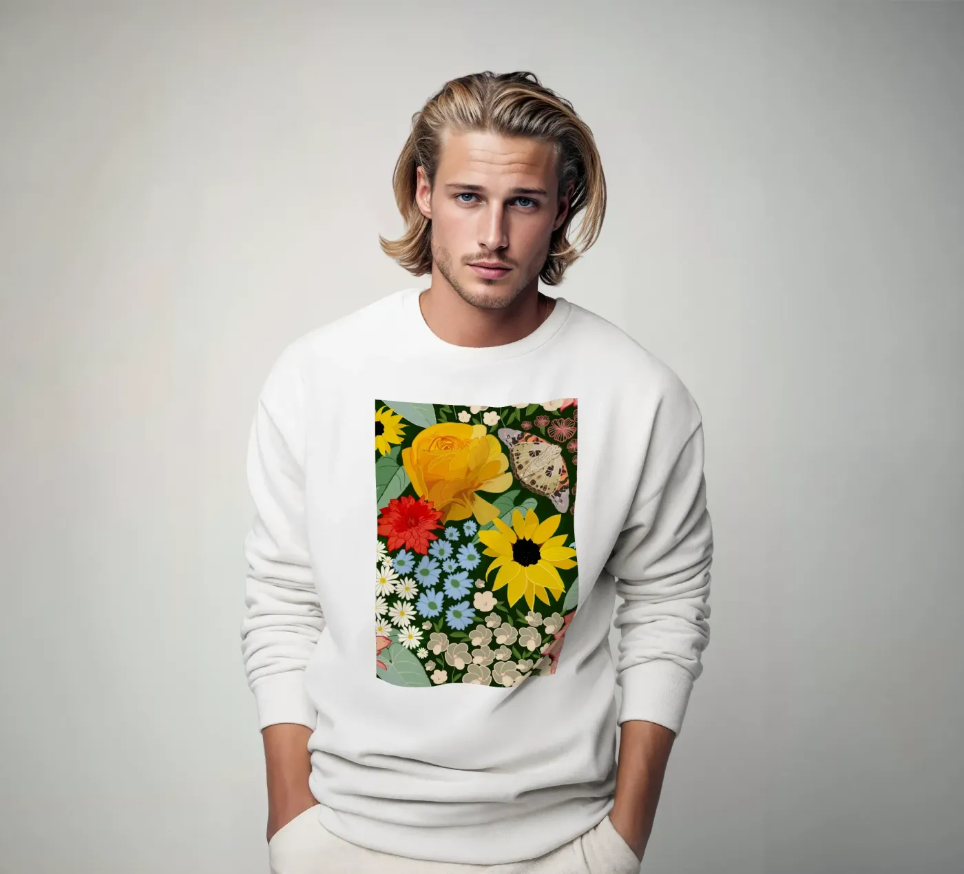 Cute forest pattern felpa da gulsengunel