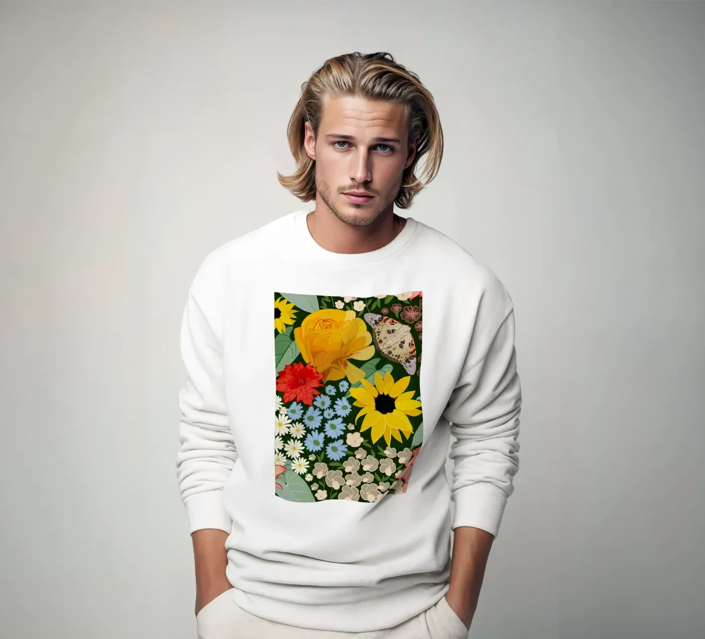 Cute forest pattern felpa da gulsengunel