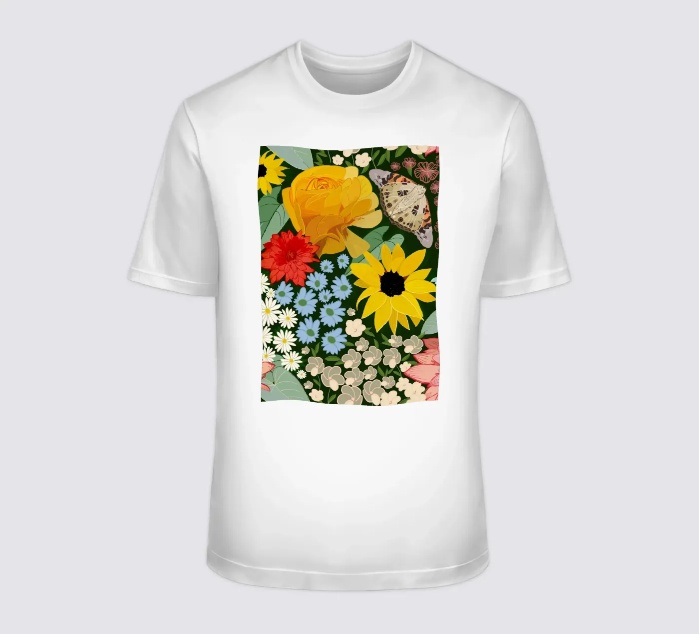 Simpatico disegno della foresta t-shirt da gulsengunel