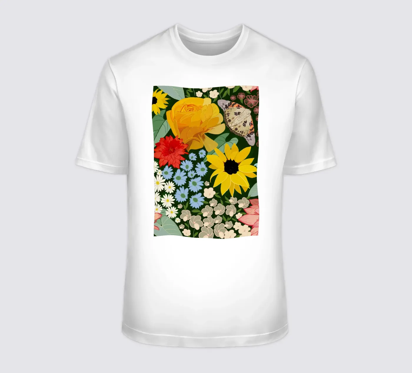 Simpatico disegno della foresta t-shirt da gulsengunel