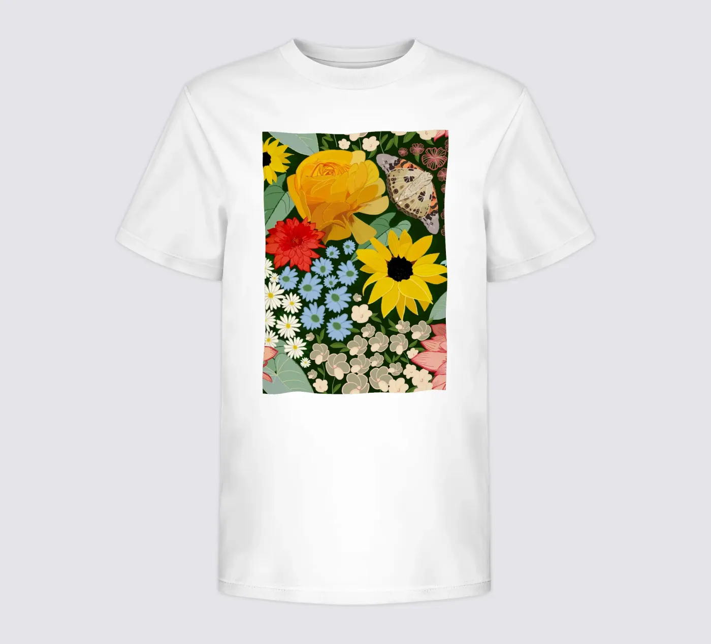 Cute forest pattern Kinder T-Shirt von gulsengunel