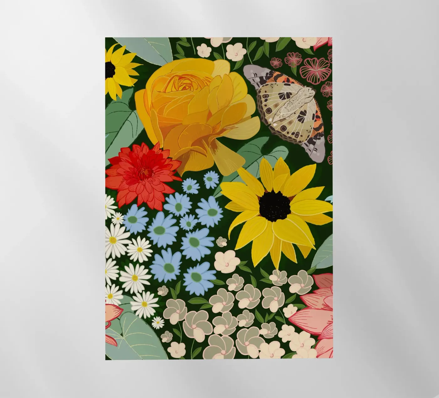 Cute forest pattern backlit folie van gulsengunel