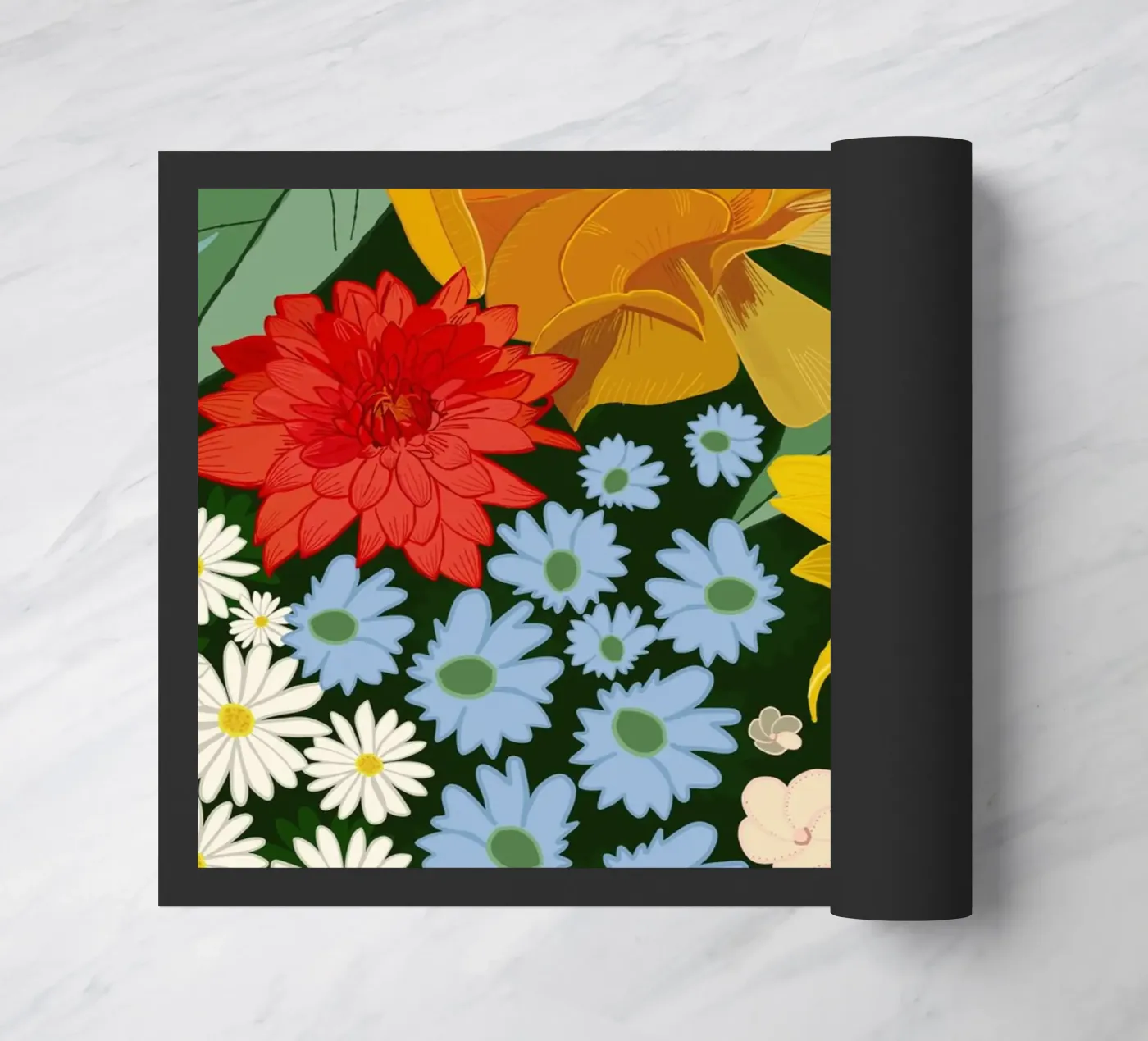 Cute forest pattern doormat by gulsengunel