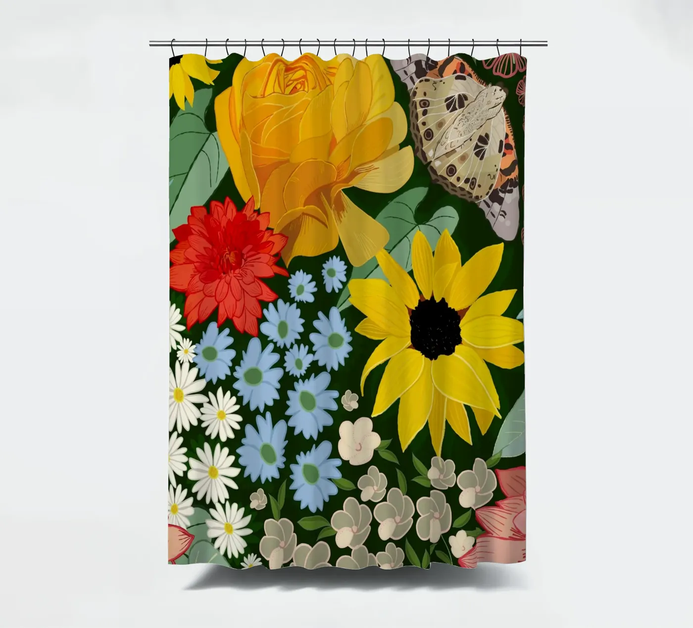 Cute forest pattern Duschvorhang von gulsengunel