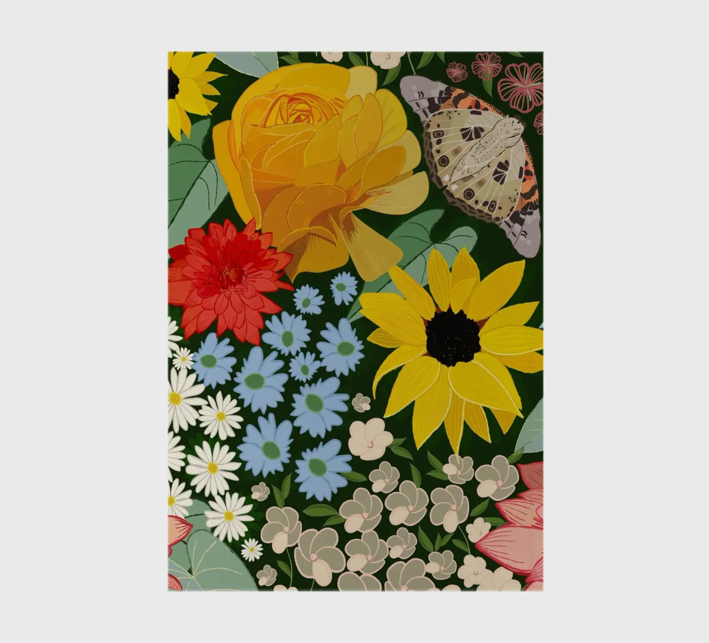 Cute forest pattern notebook by gulsengunel