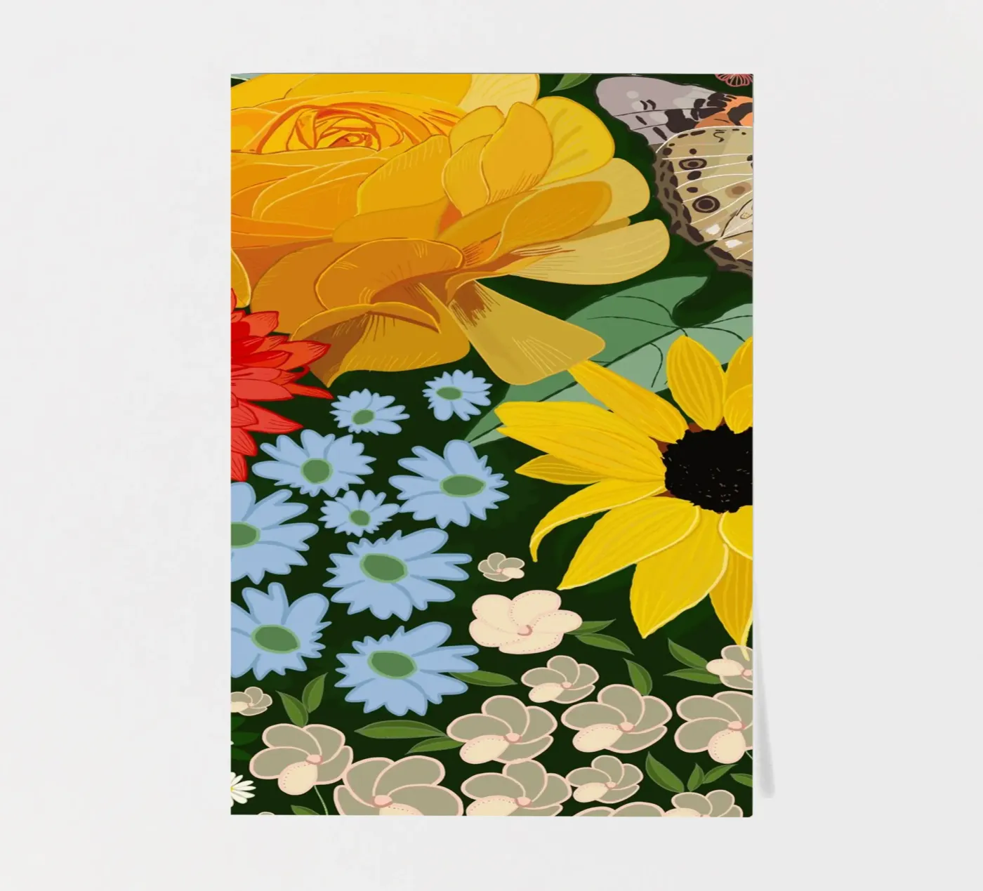 Cute forest pattern Stickerbogen von gulsengunel