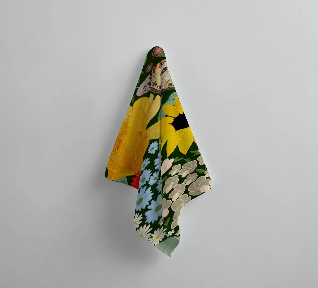 Cute forest pattern towel by gulsengunel