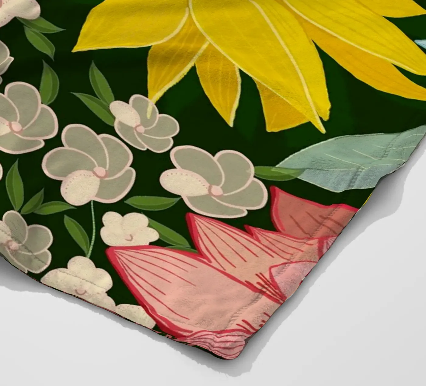 Cute forest pattern Fleecedecke von gulsengunel