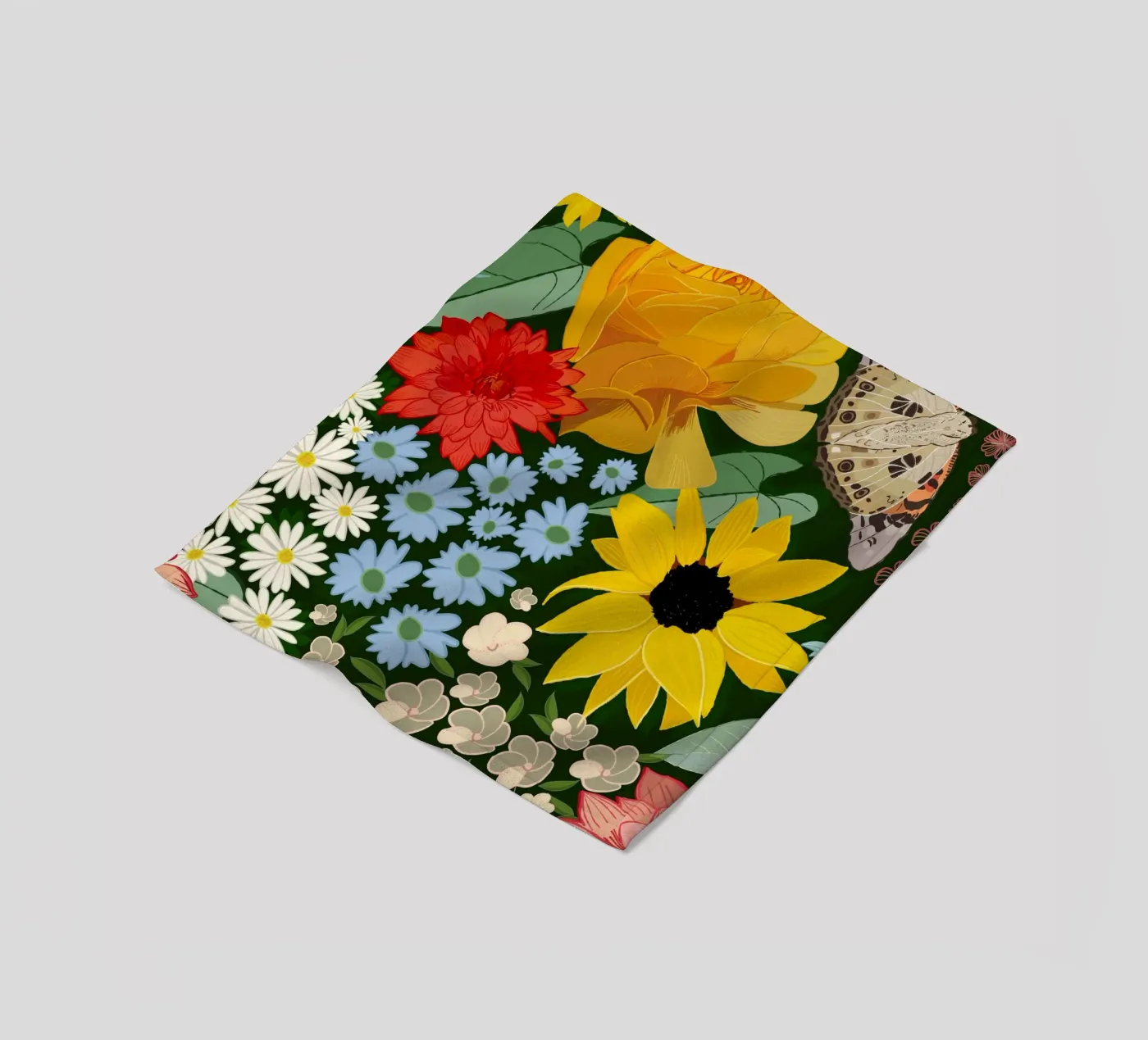 Cute forest pattern Fleecedecke von gulsengunel