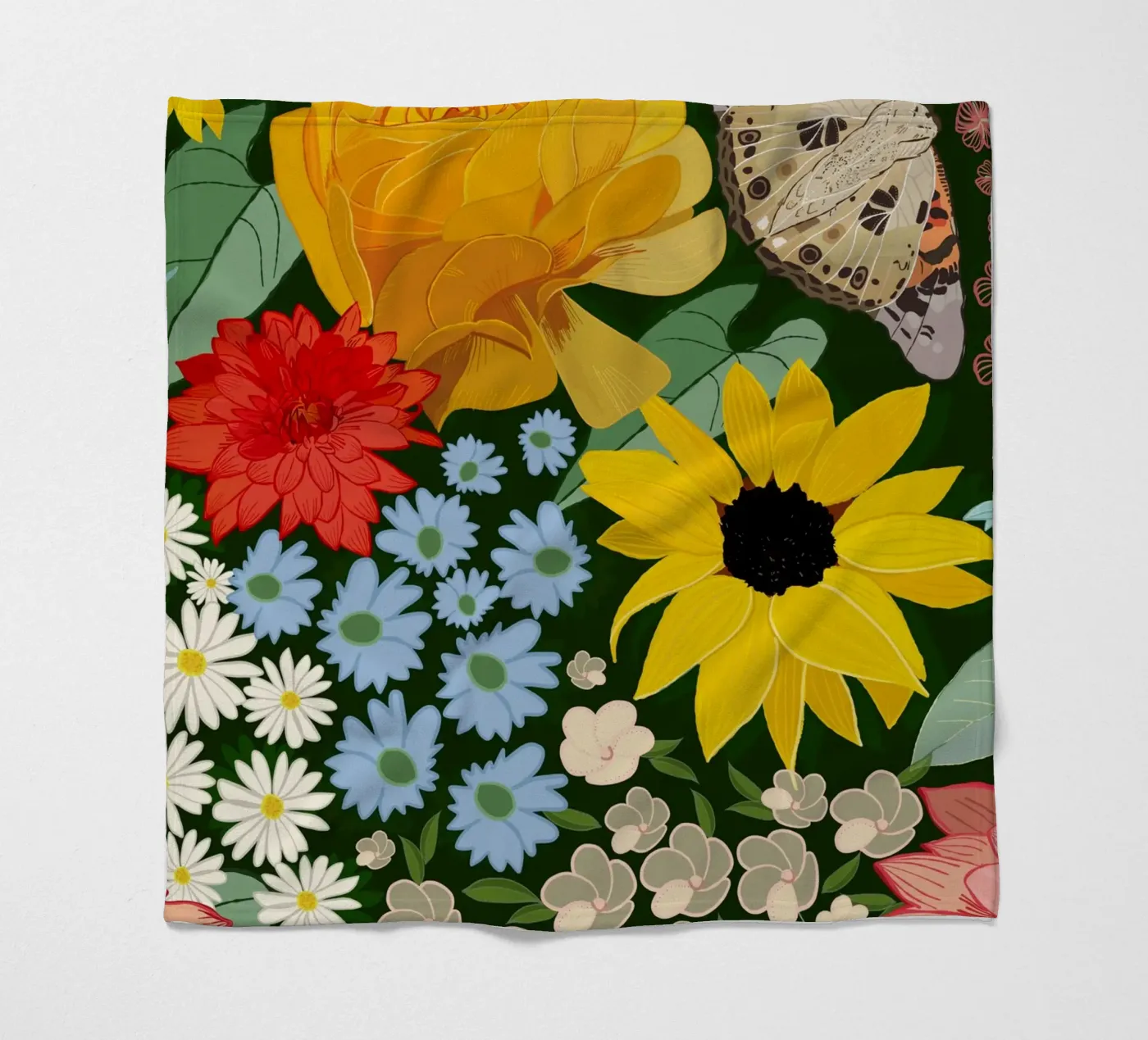 Cute forest pattern Fleecedecke von gulsengunel