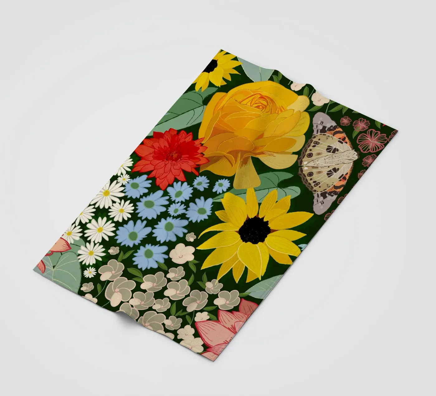 Cute forest pattern Fleecedecke von gulsengunel