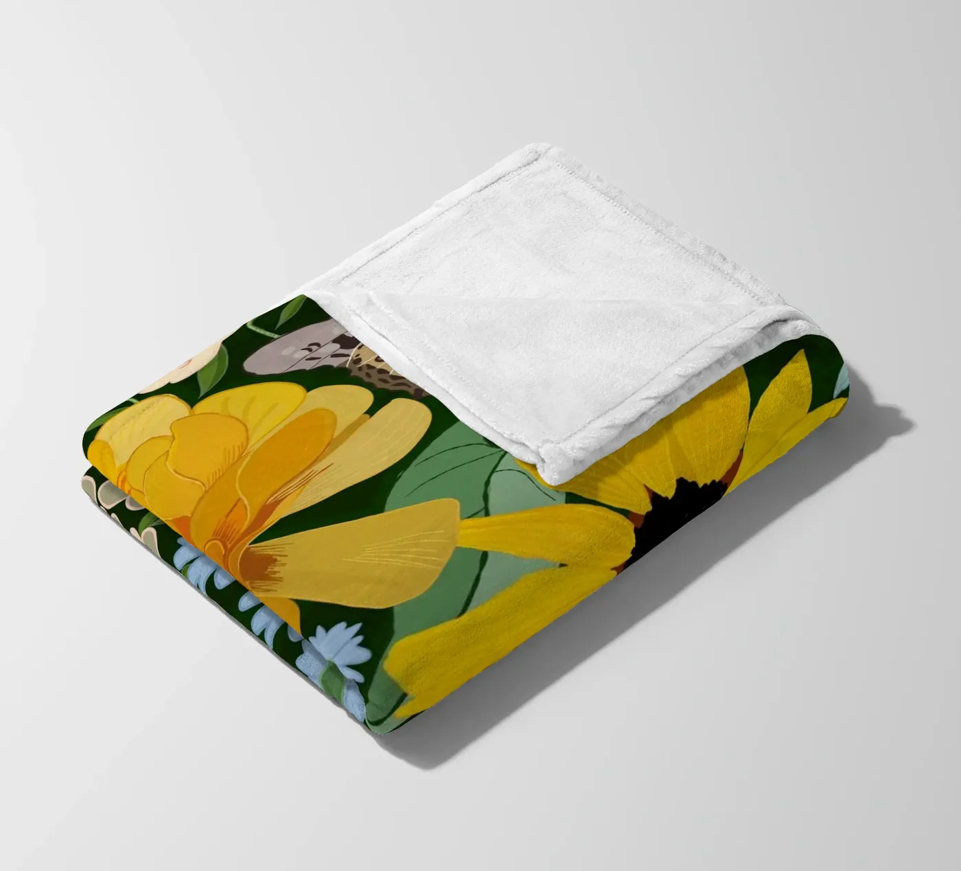 Cute forest pattern Fleecedecke von gulsengunel