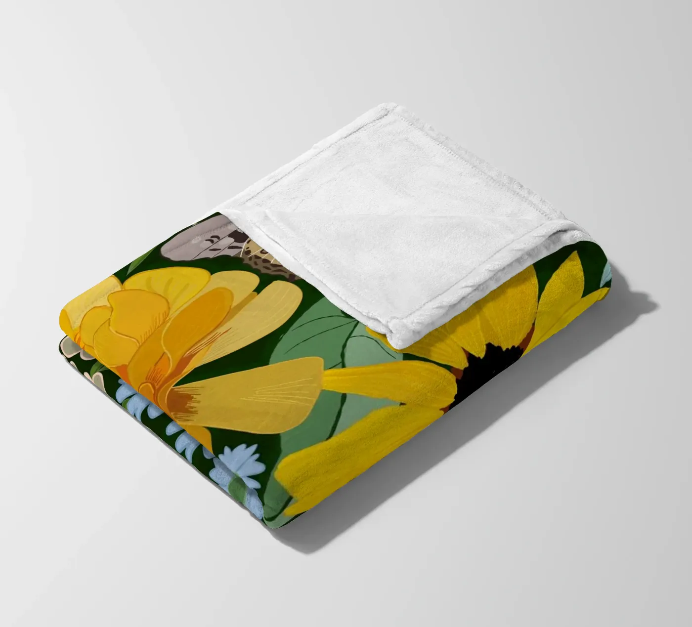 Cute forest pattern Fleecedecke von gulsengunel