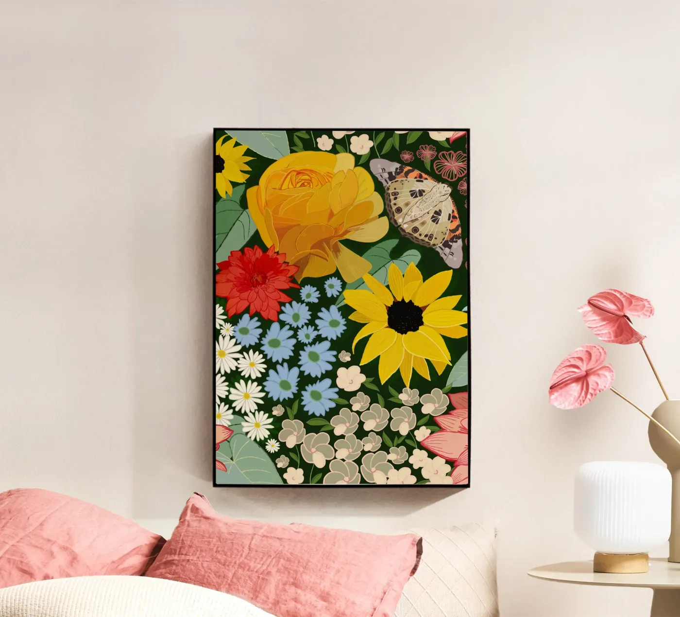 Cute forest pattern acryl van gulsengunel