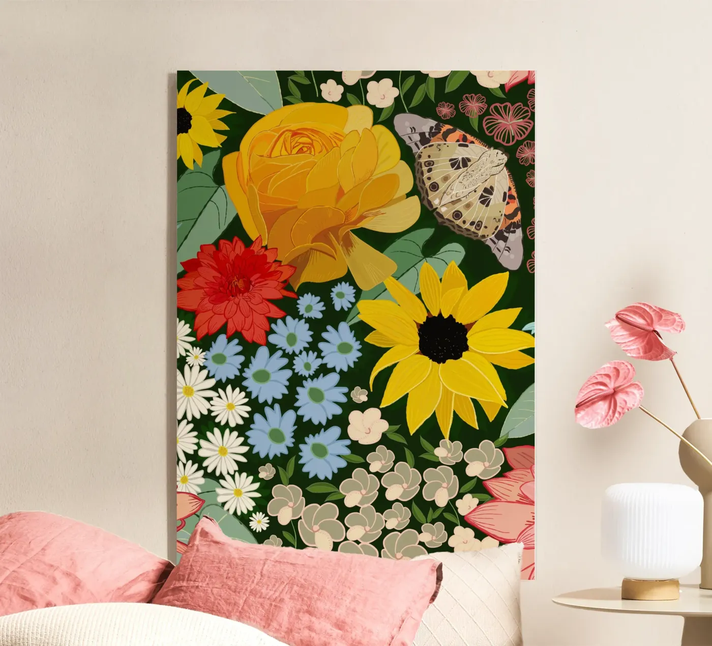 Cute forest pattern acryl van gulsengunel