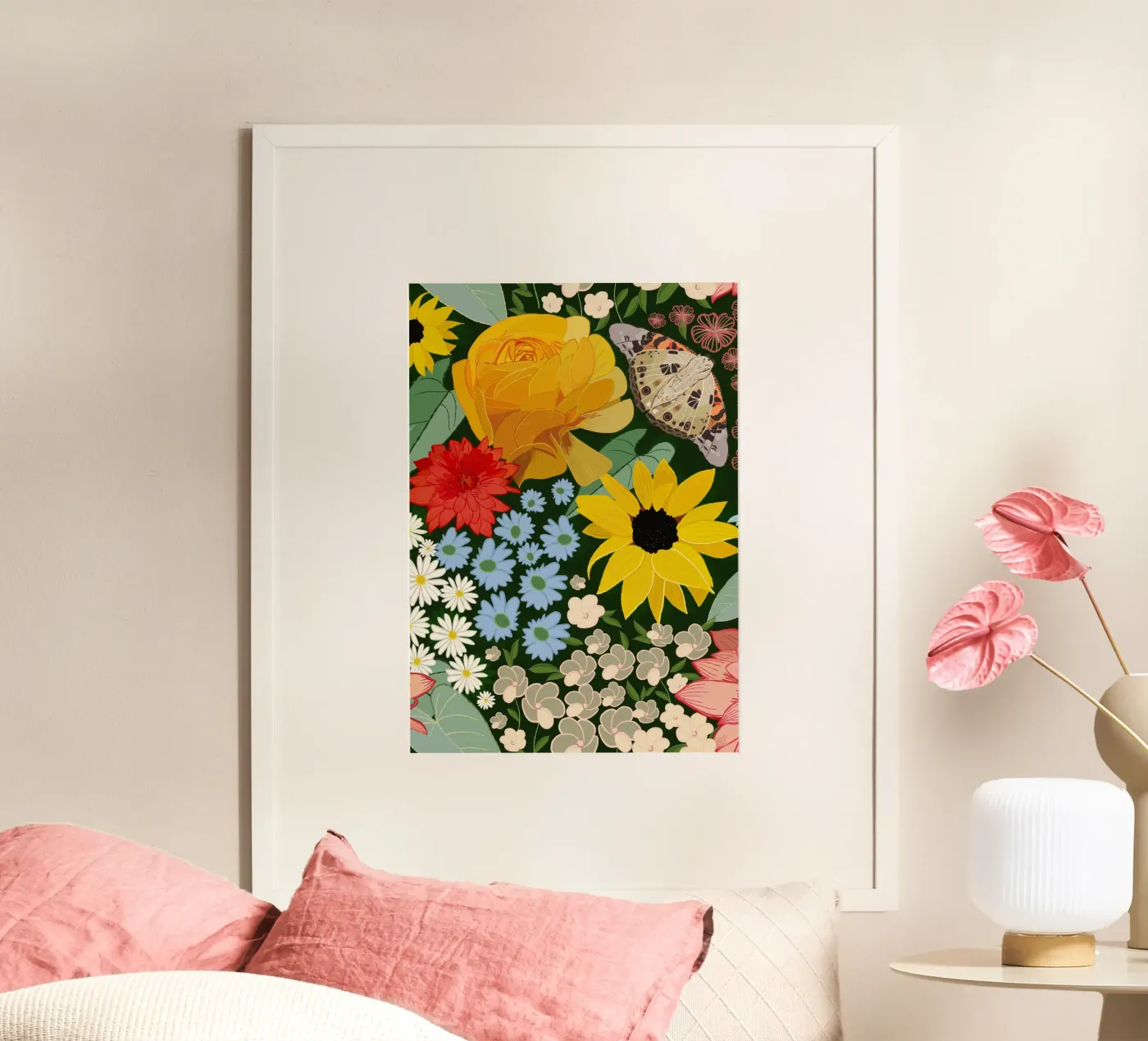 Cute forest pattern Poster von gulsengunel