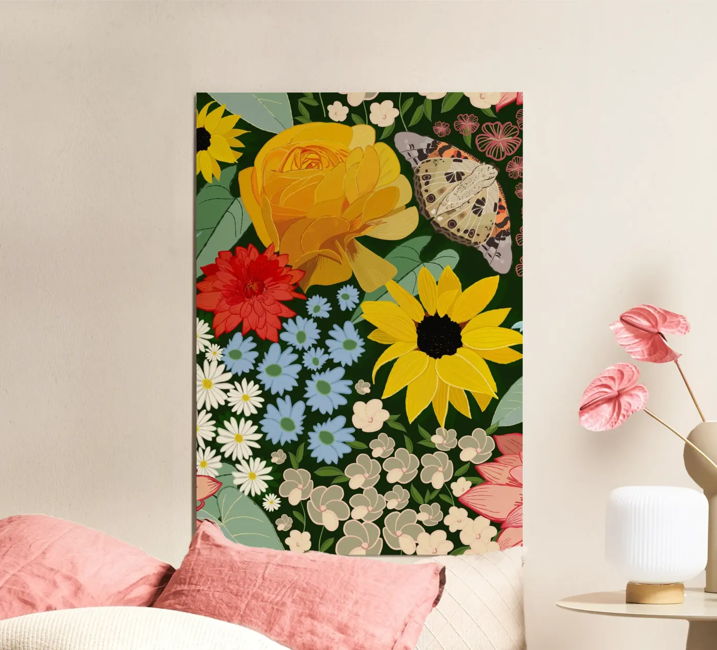 Cute forest pattern Poster von gulsengunel