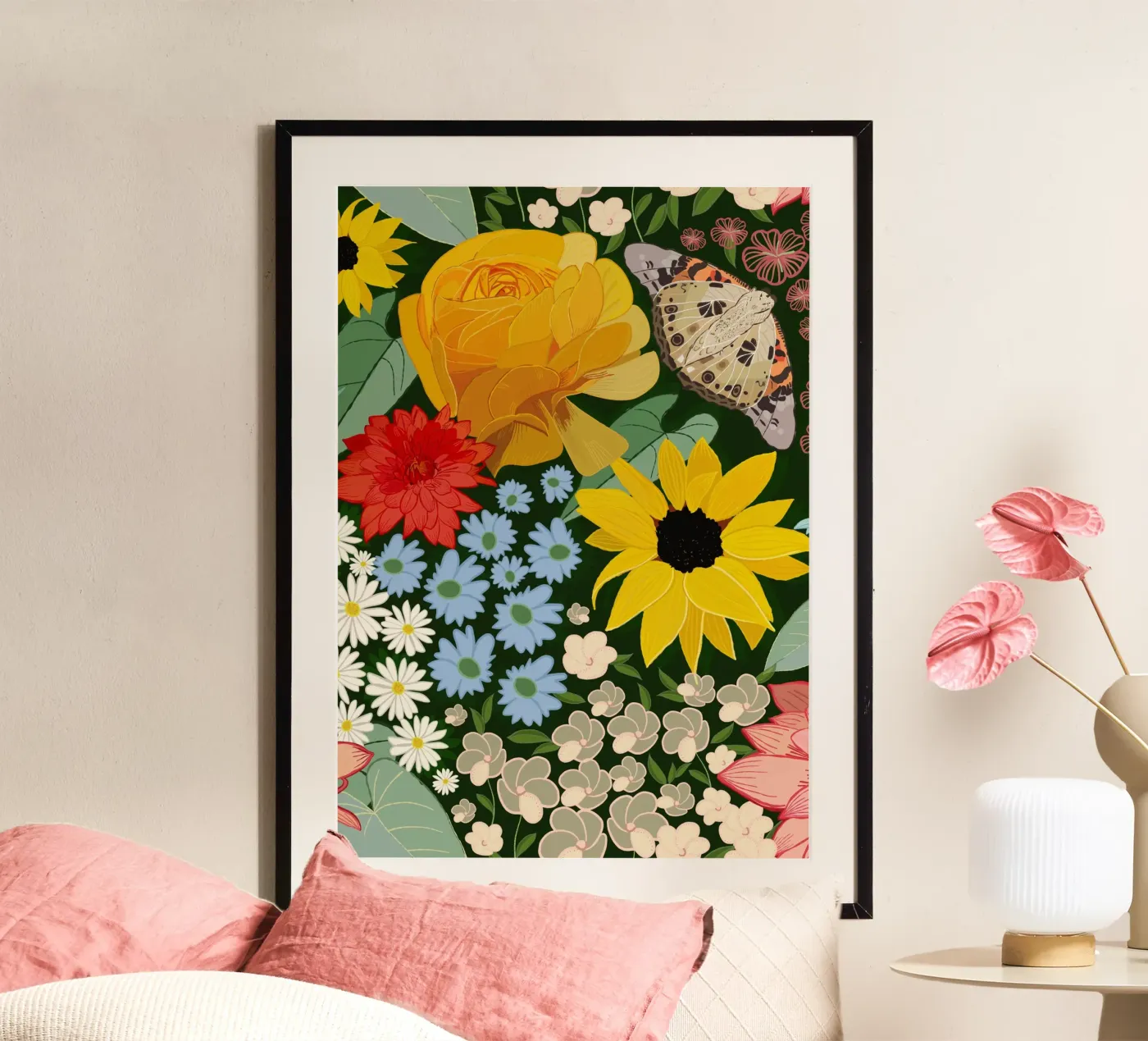 Cute forest pattern Poster von gulsengunel
