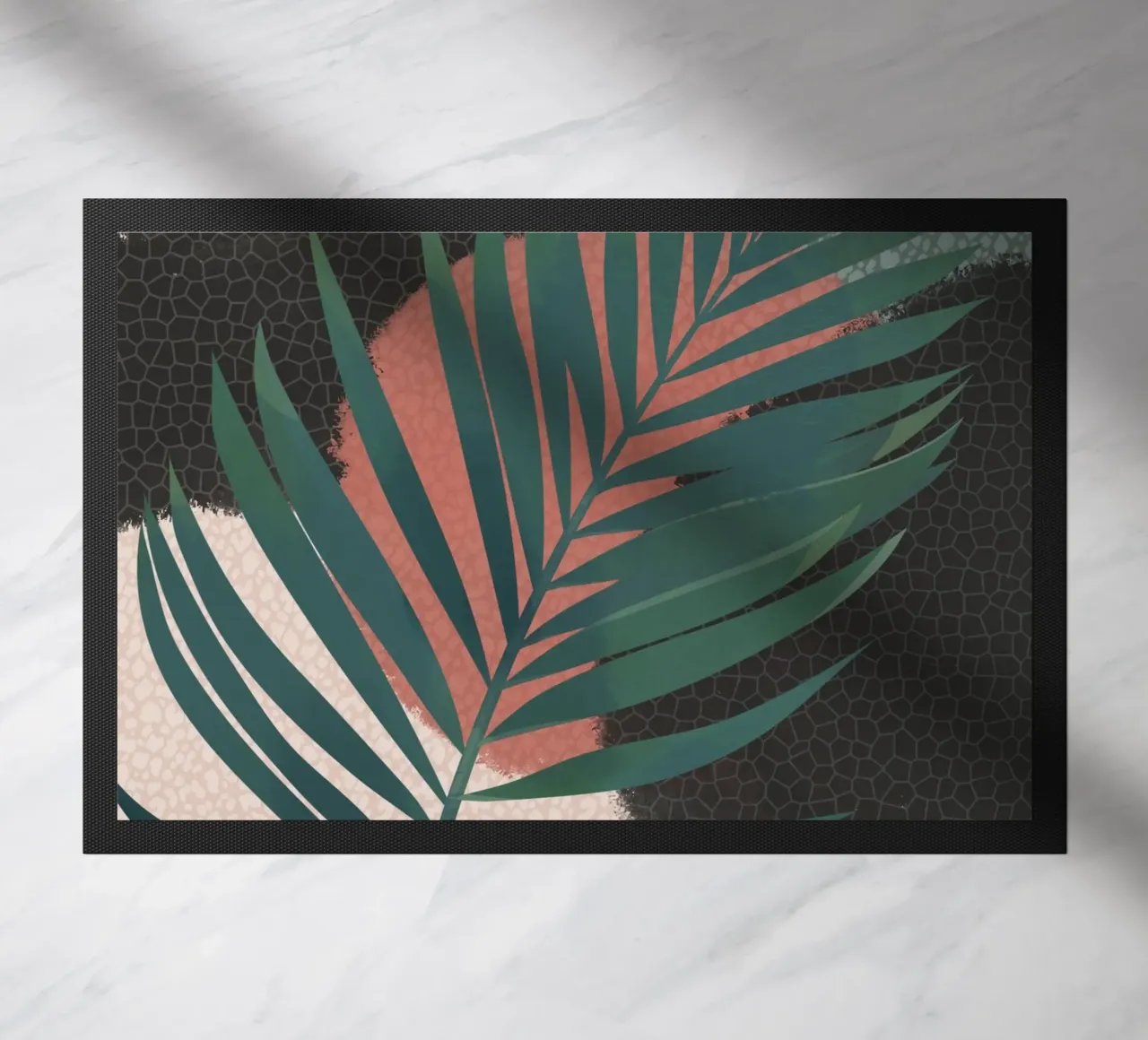 Palm leaf 1 doormat by Little Dean