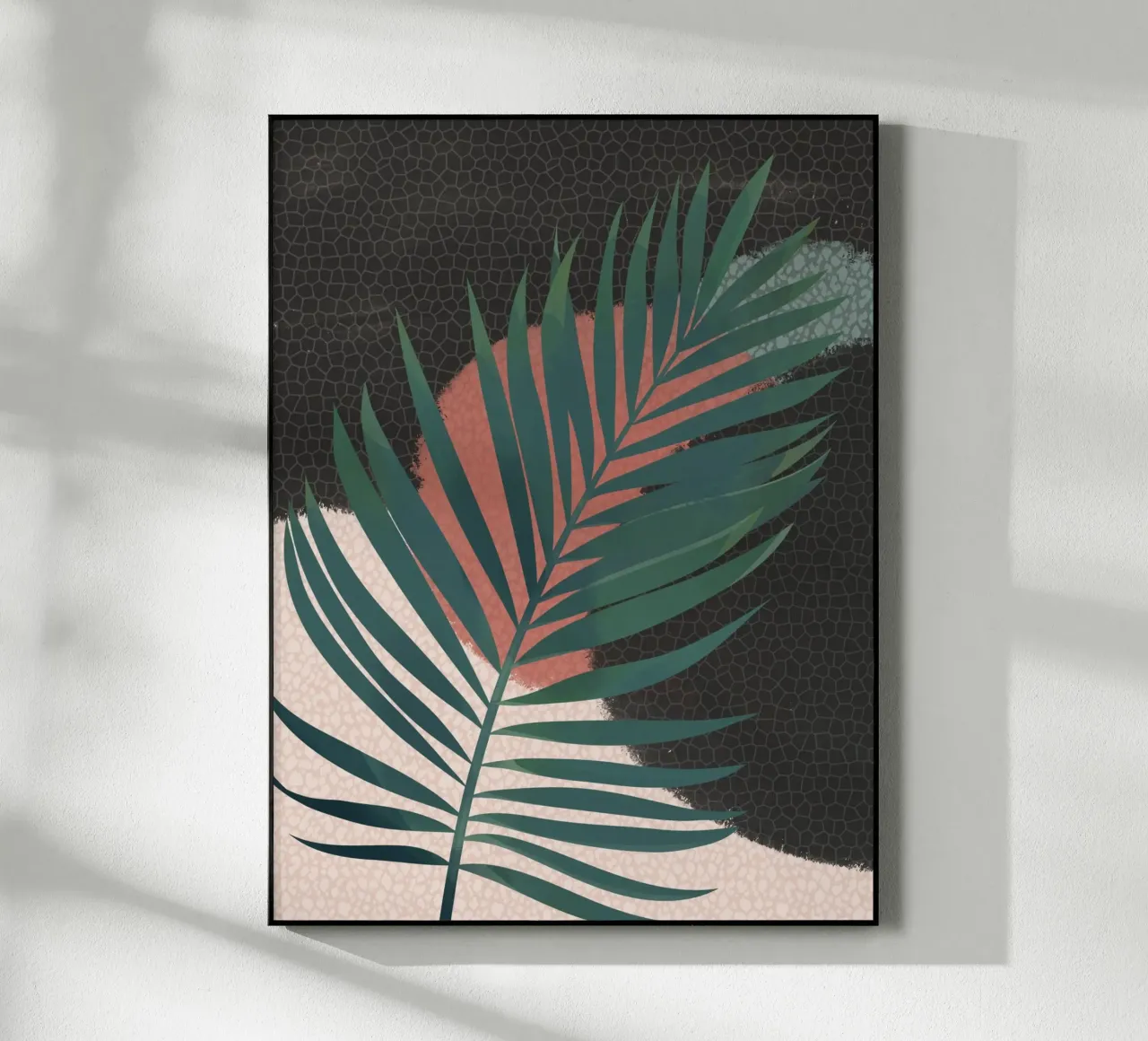 Palm leaf 1 acryl van Little Dean