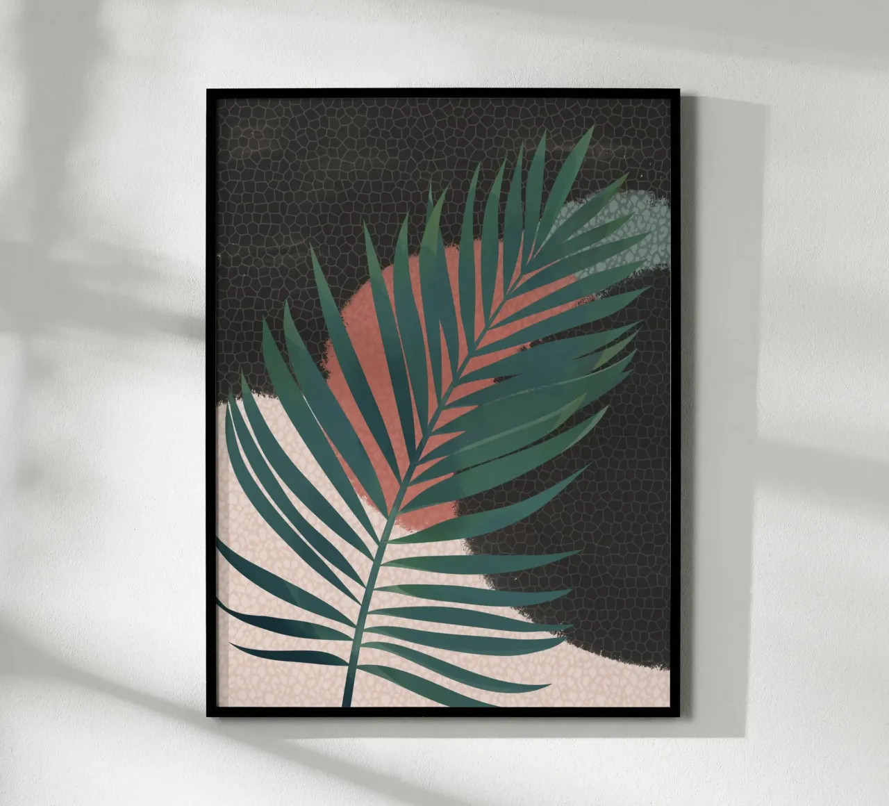 Palm leaf 1 poster van Little Dean