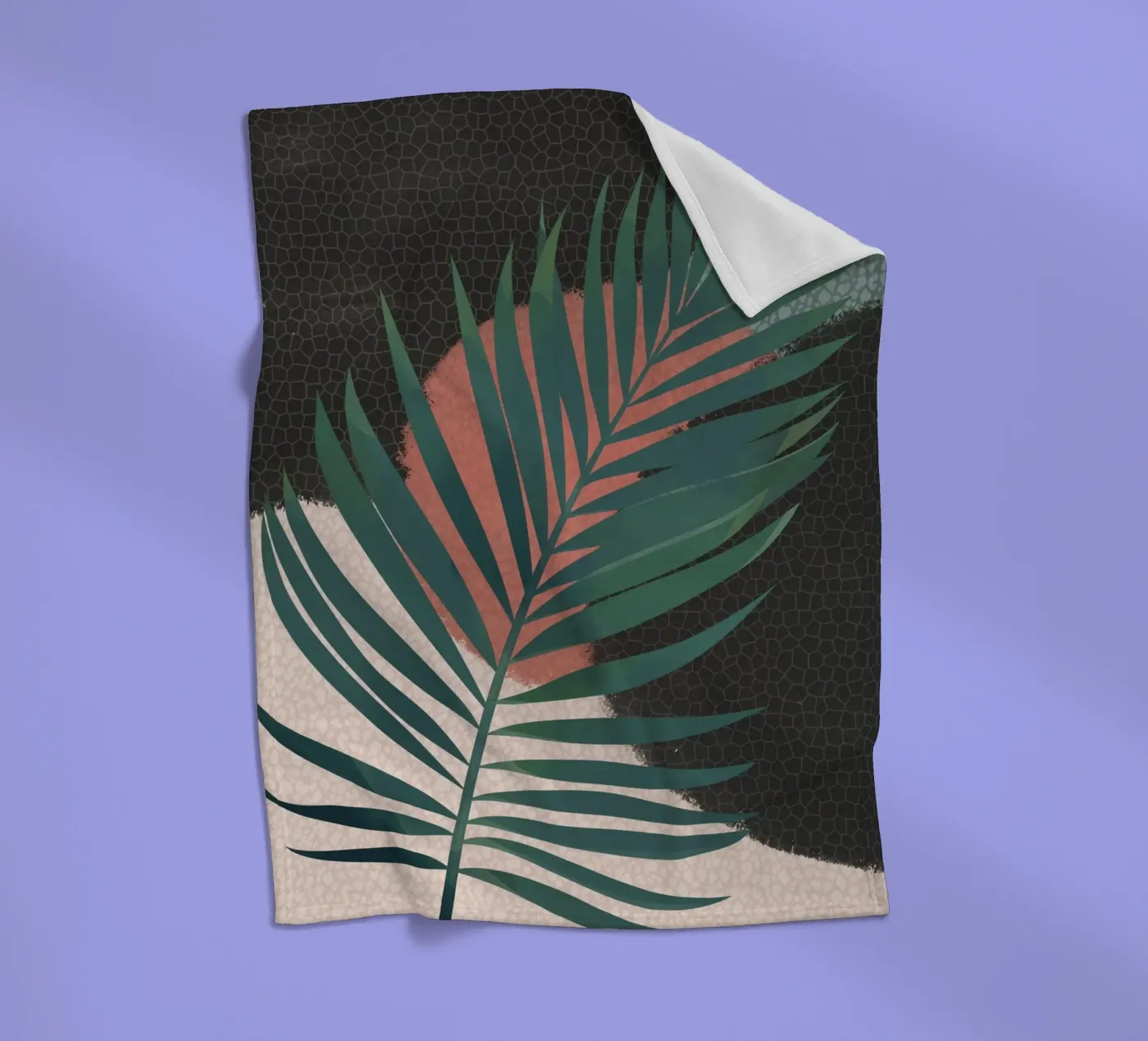 Palmblad 1 fleecedeken van Little Dean