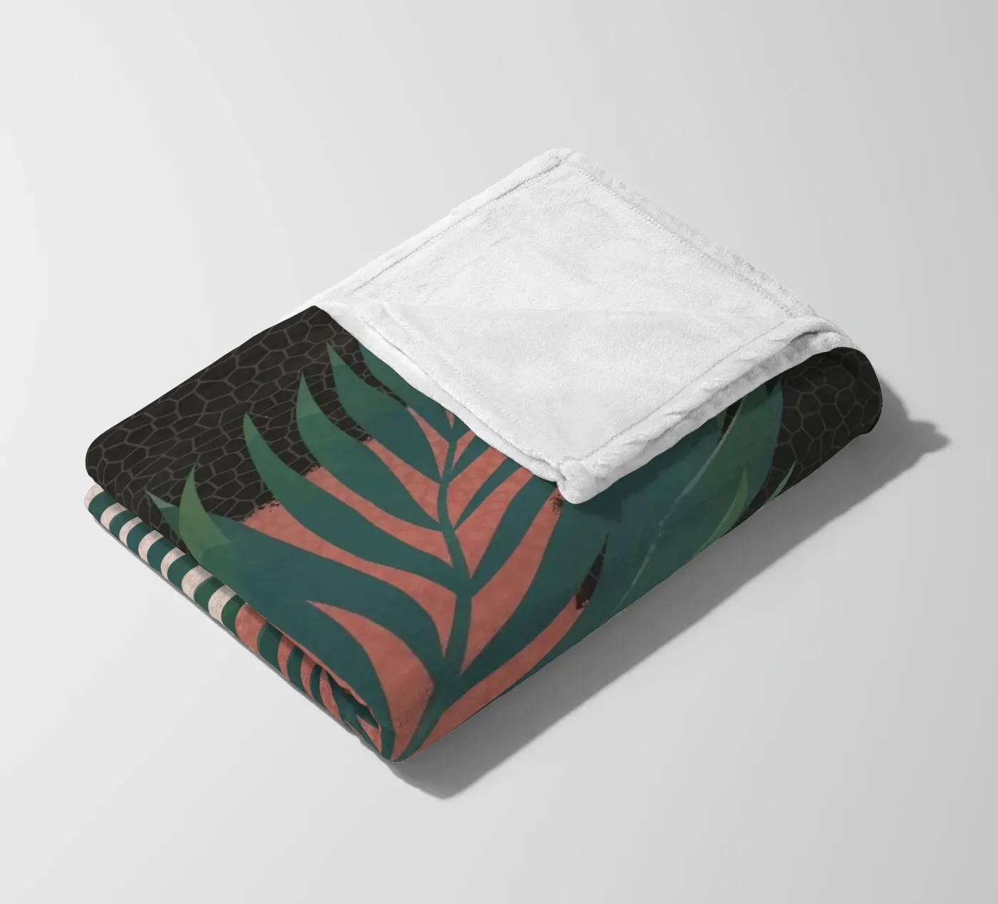 Palmblad 1 fleecedeken van Little Dean