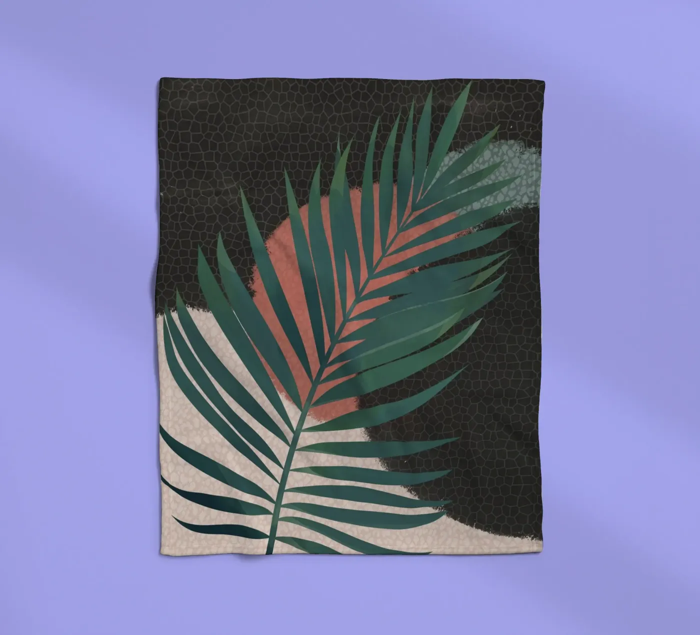 Palmblad 1 fleecedeken van Little Dean