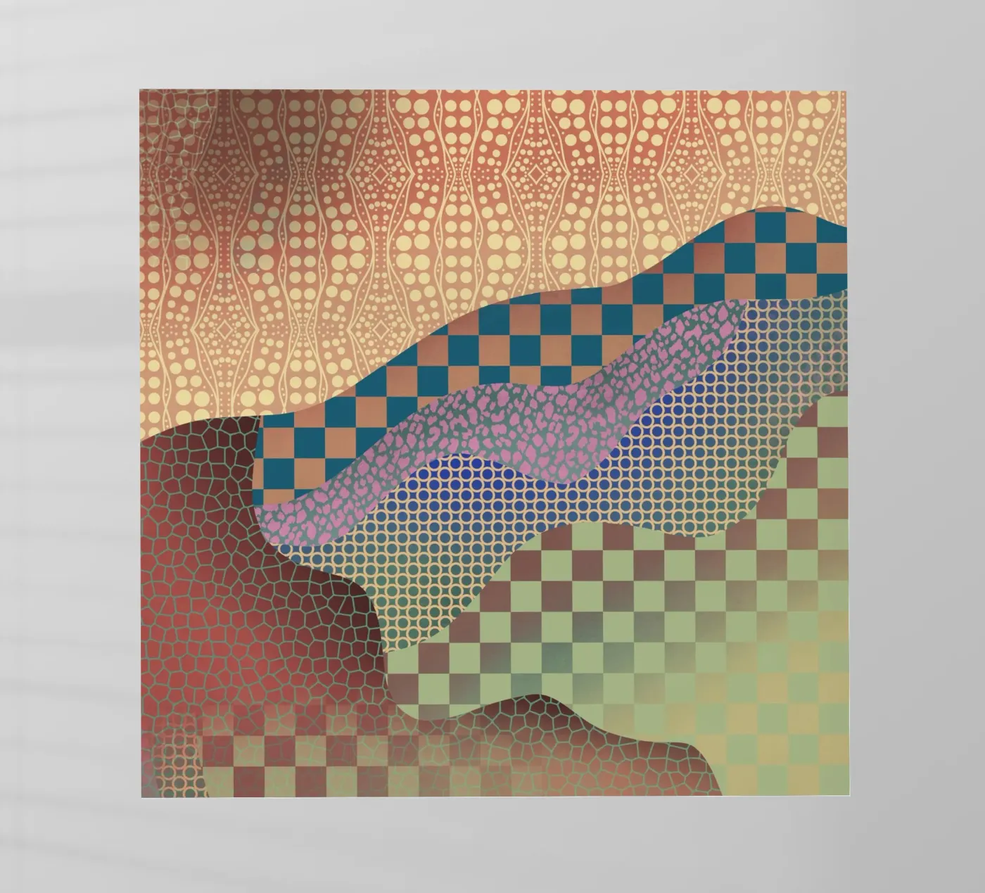 Patterned organic backlit film by Little Dean