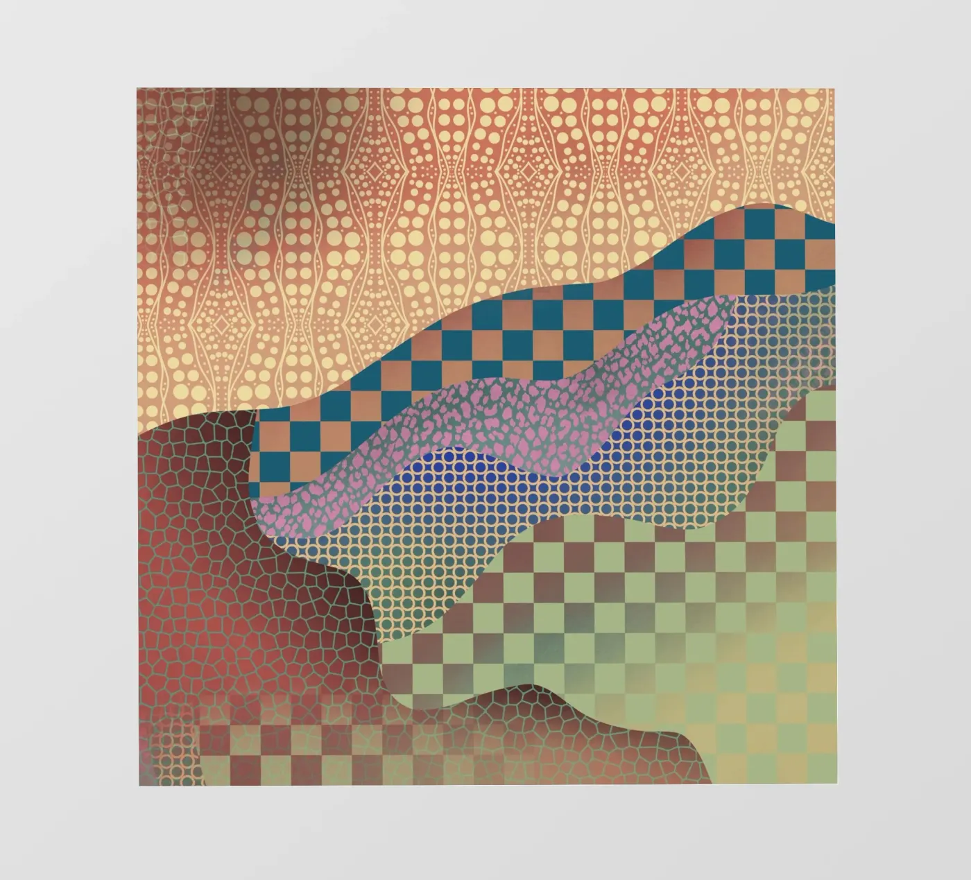 Patterned organic backlit film by Little Dean