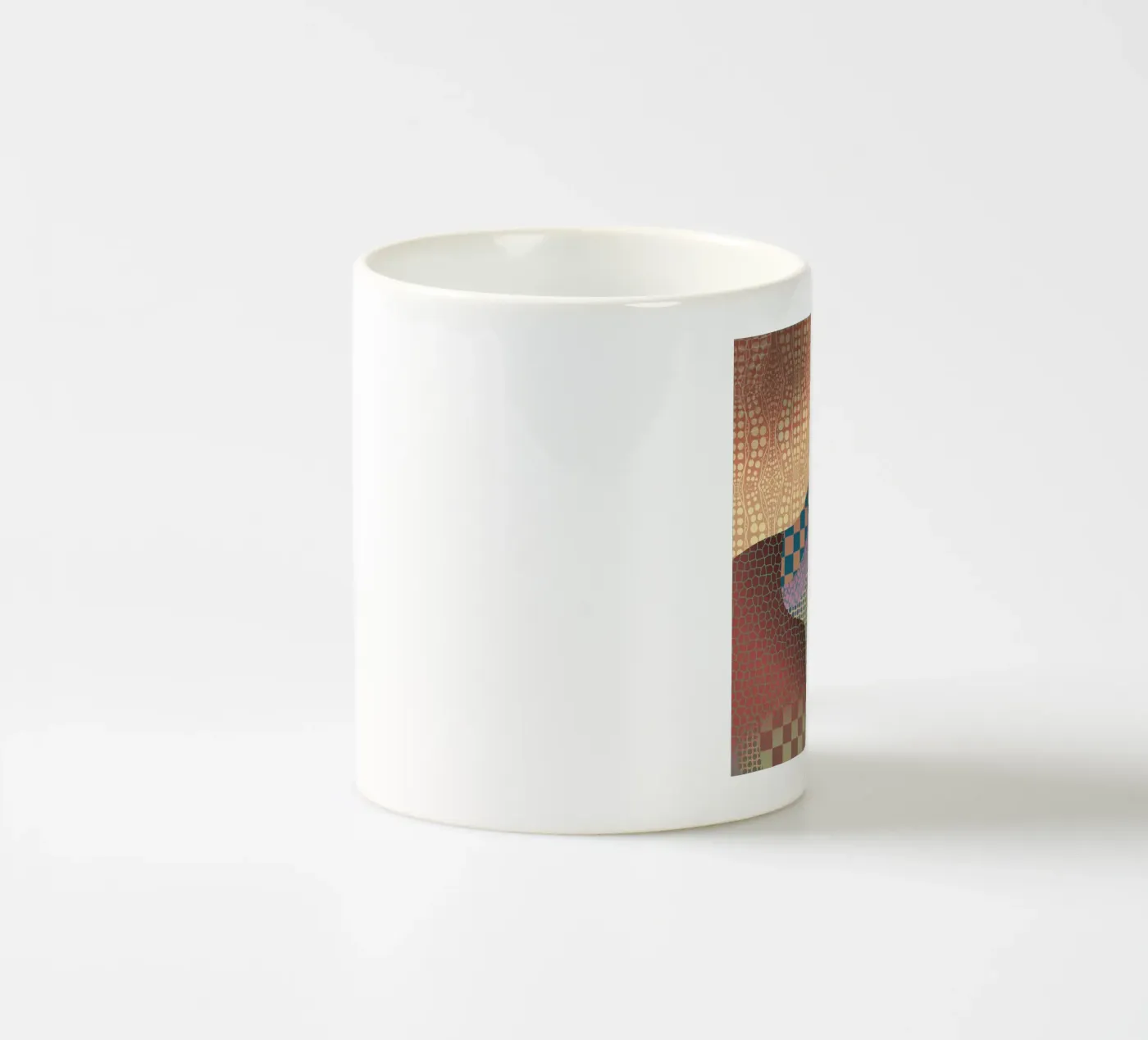 Patterned organic ceramic mug by Little Dean