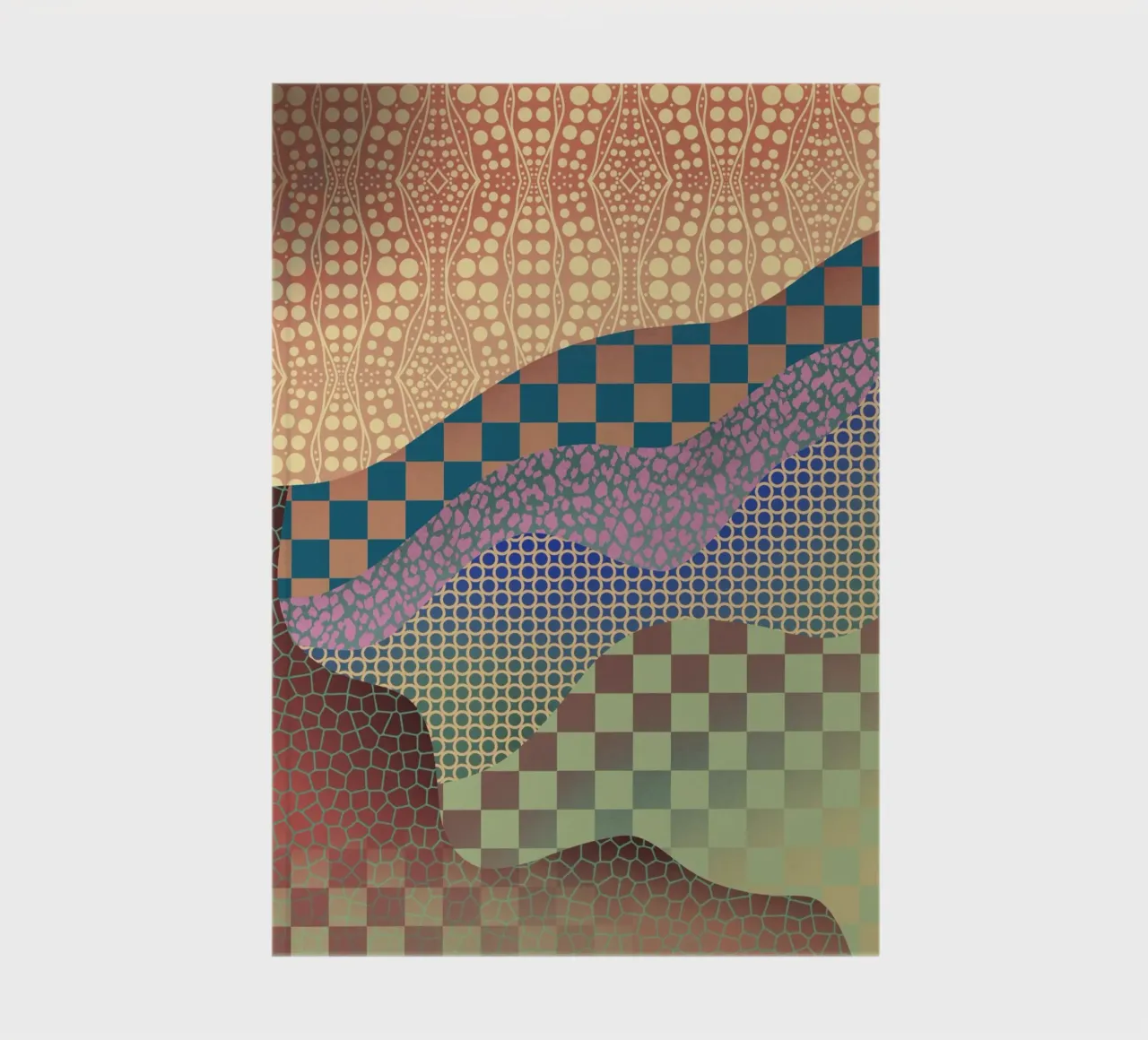 Patterned organic notebook by Little Dean