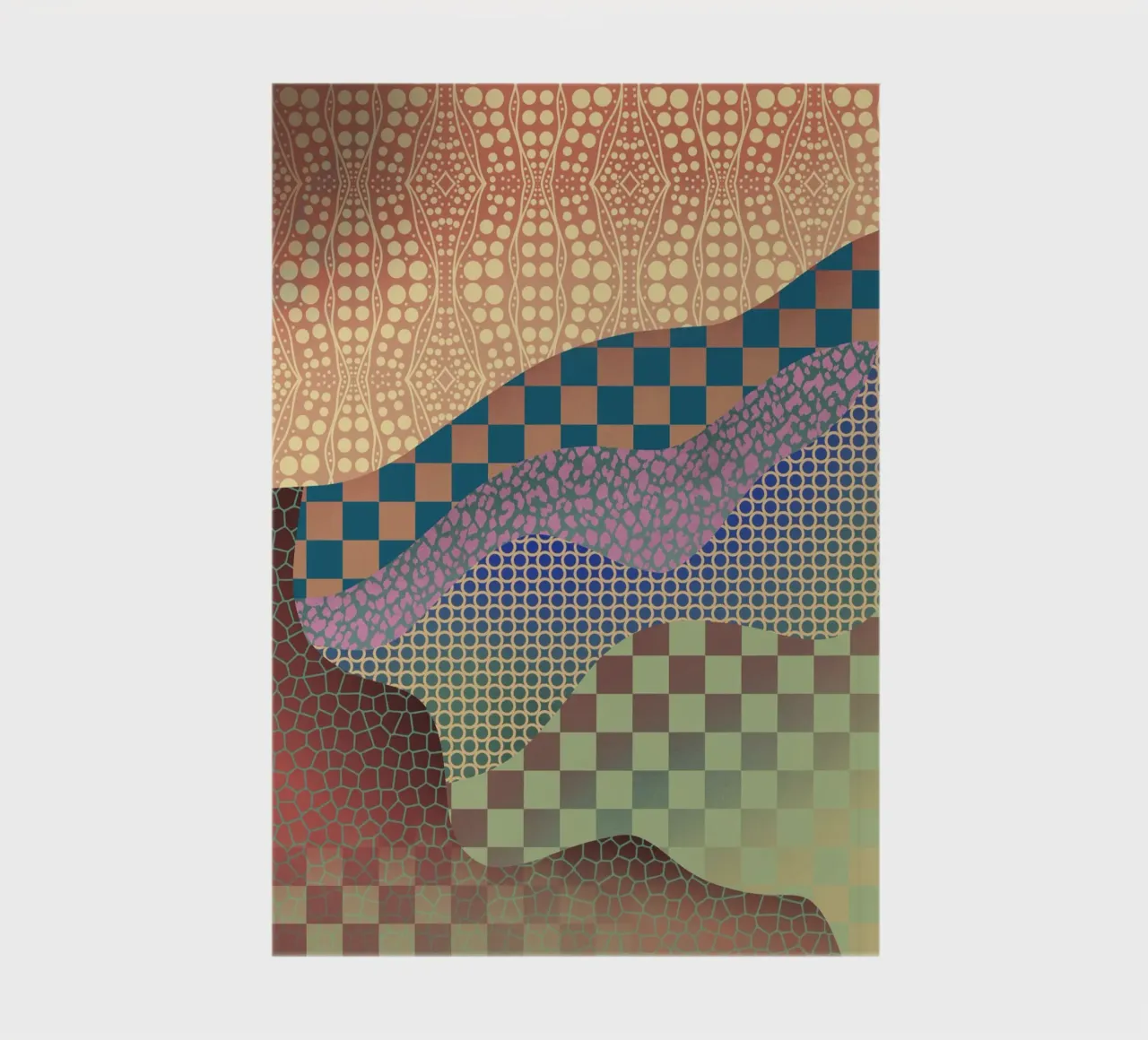 Patterned organic notebook by Little Dean