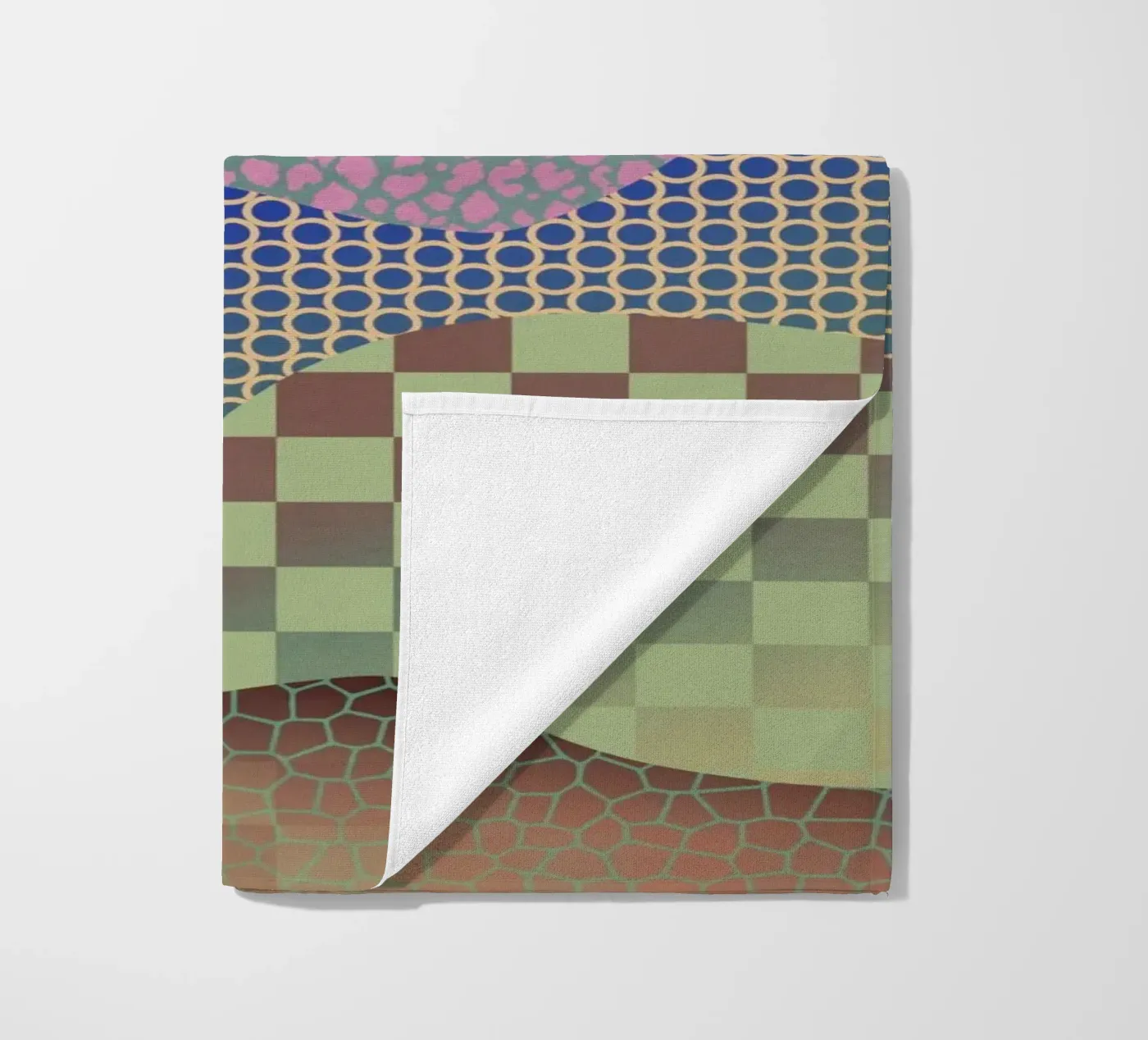 Patterned organic beach towel by Little Dean