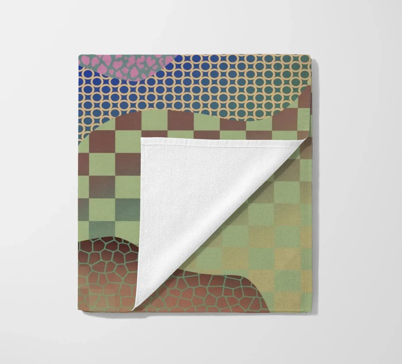 Patterned organic beach towel by Little Dean
