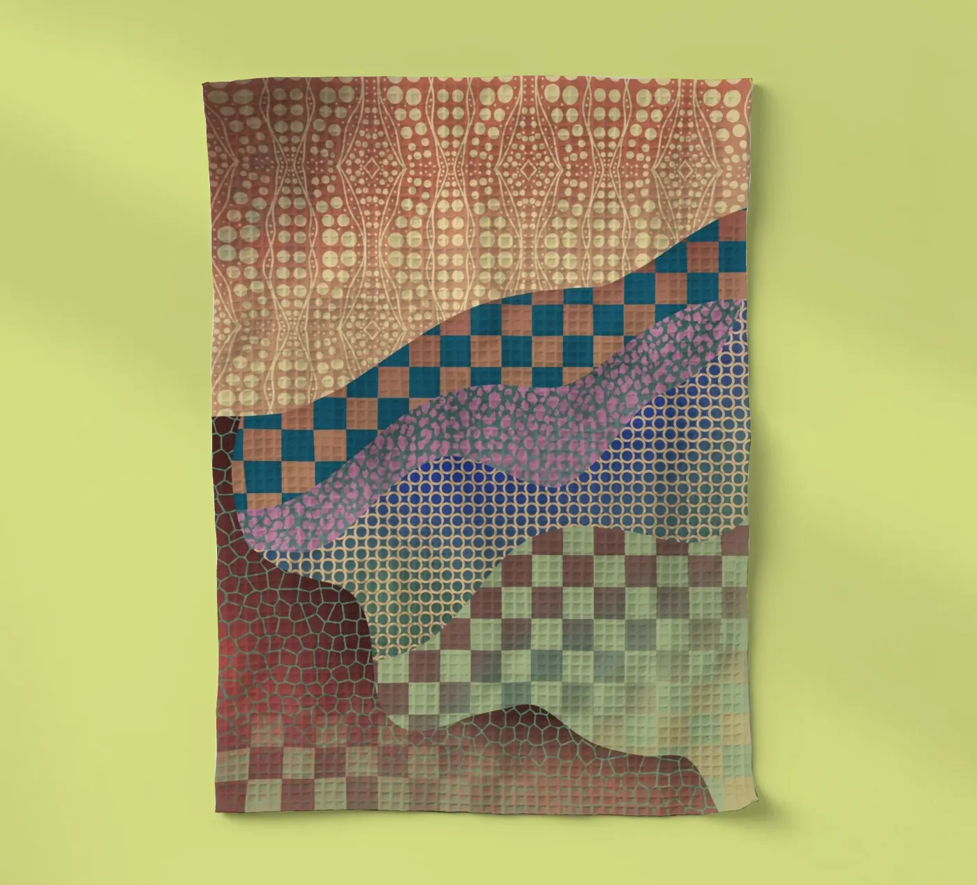 Patterned organic torchon de Little Dean