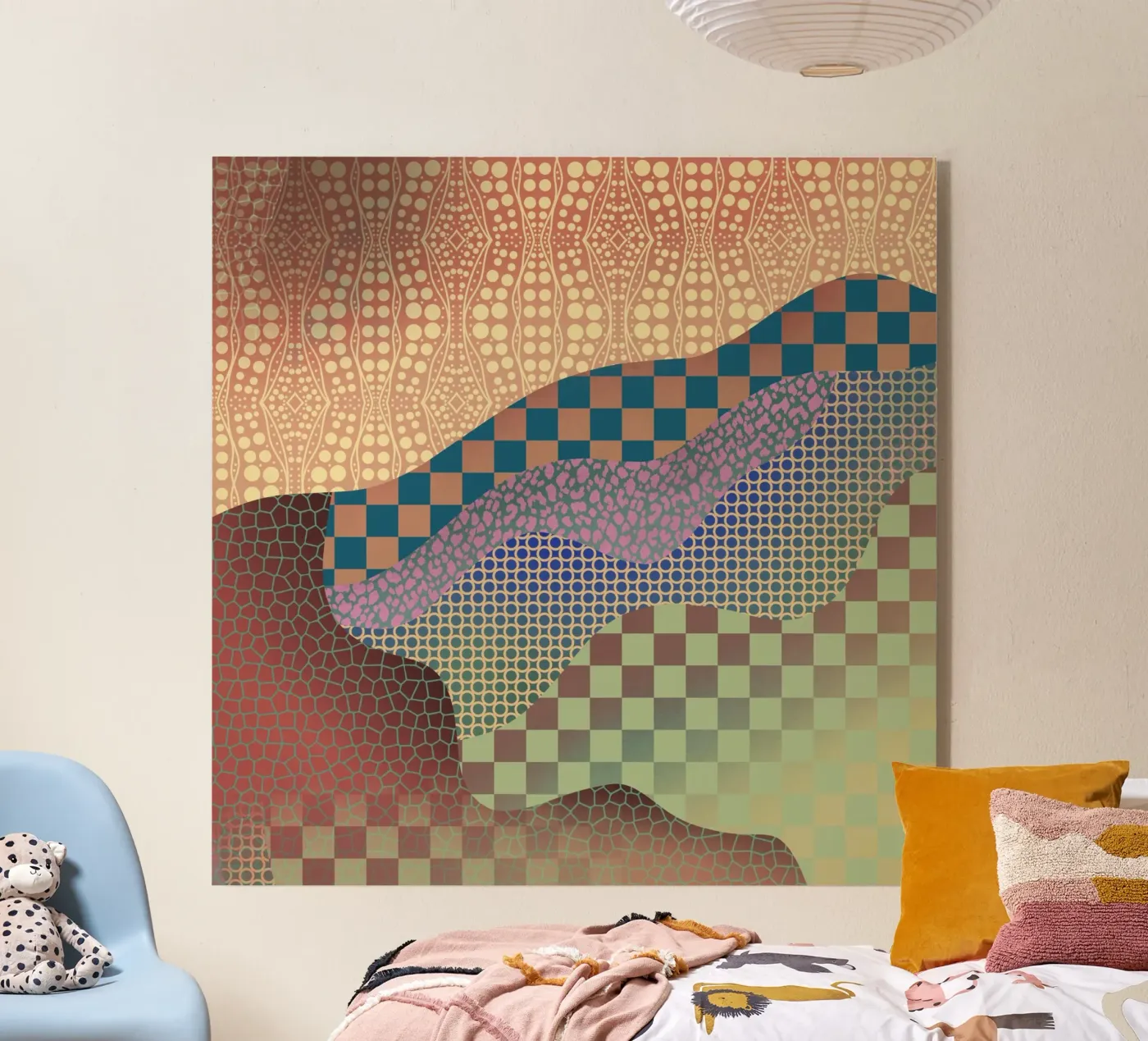 Patterned organic acrylic glass by Little Dean