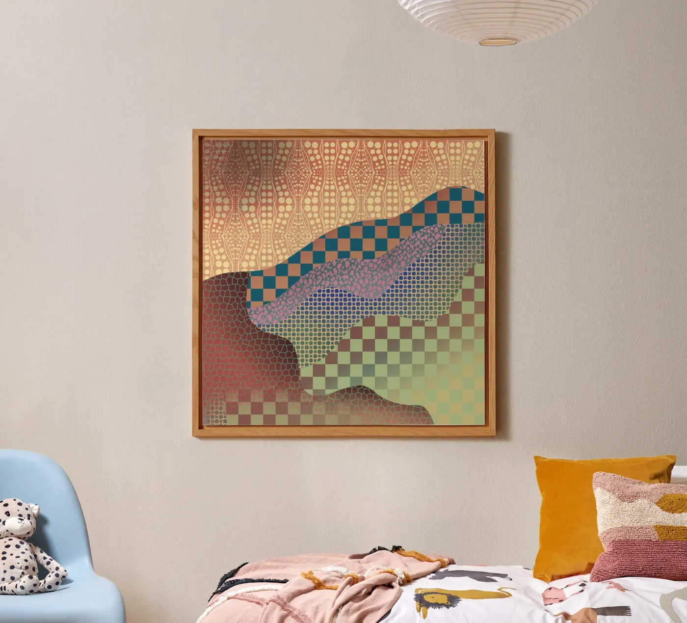 Patterned organic forex-plaat van Little Dean