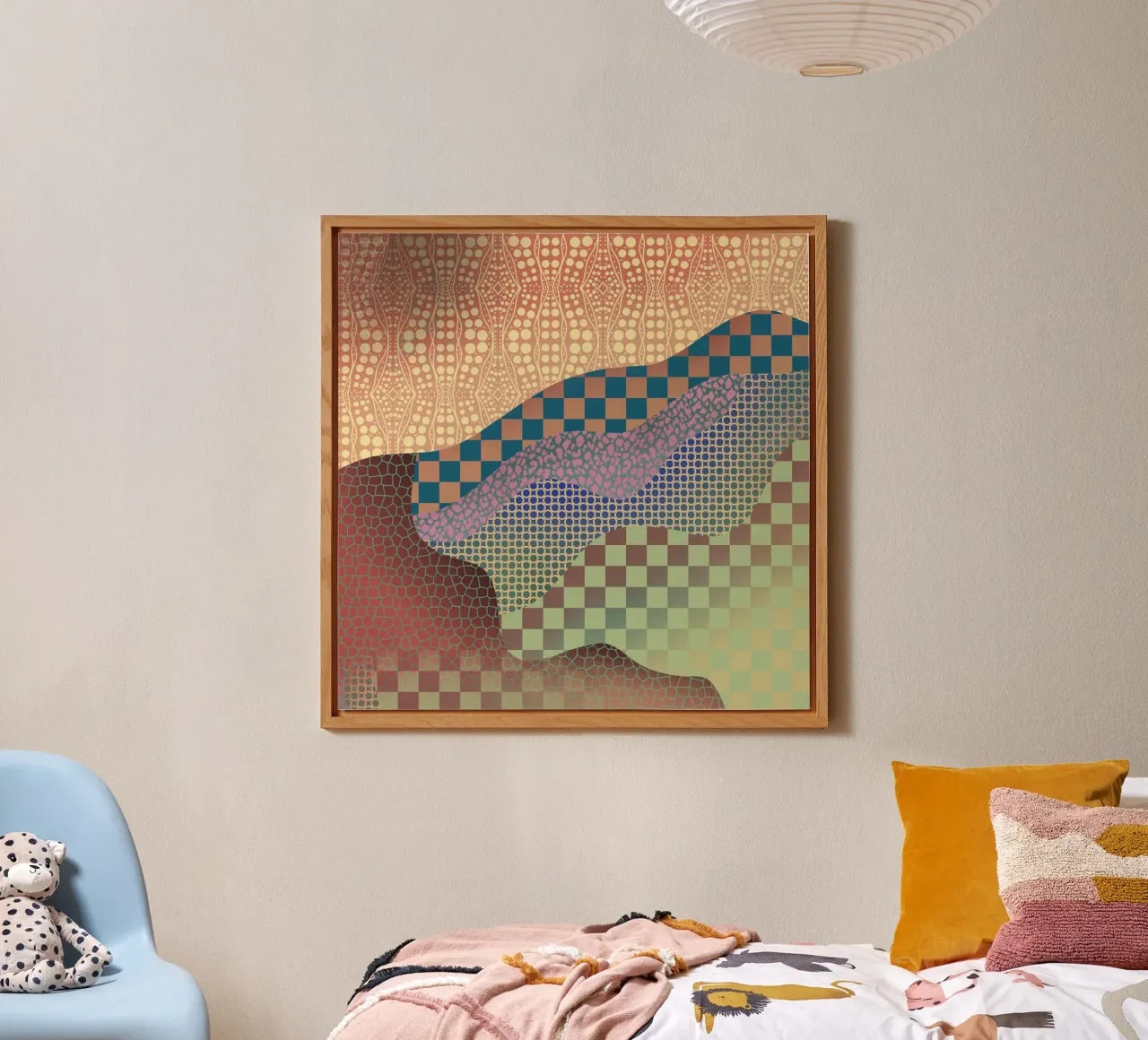 Patterned organic forex plate by Little Dean