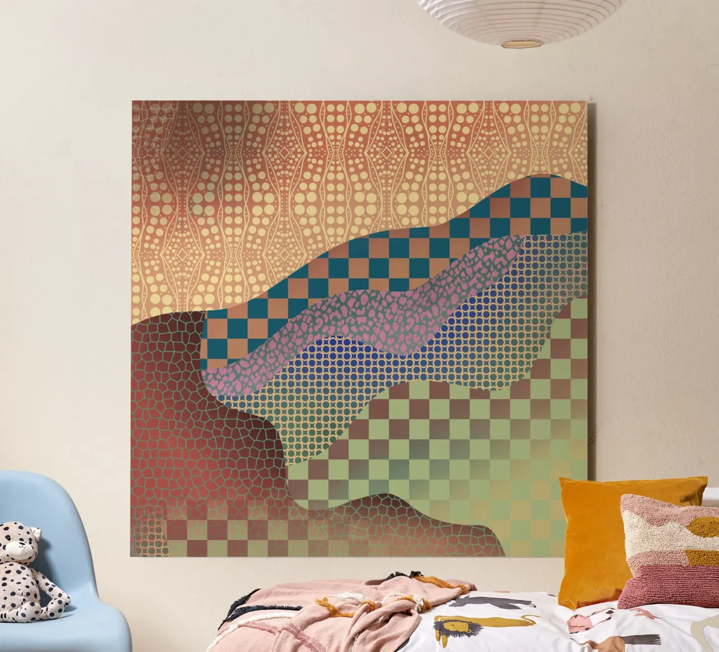 Patterned organic forex-plaat van Little Dean