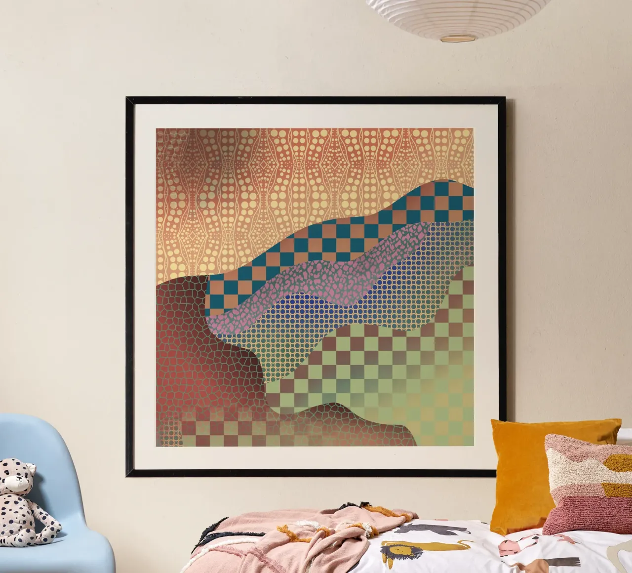 Patterned organic poster by Little Dean
