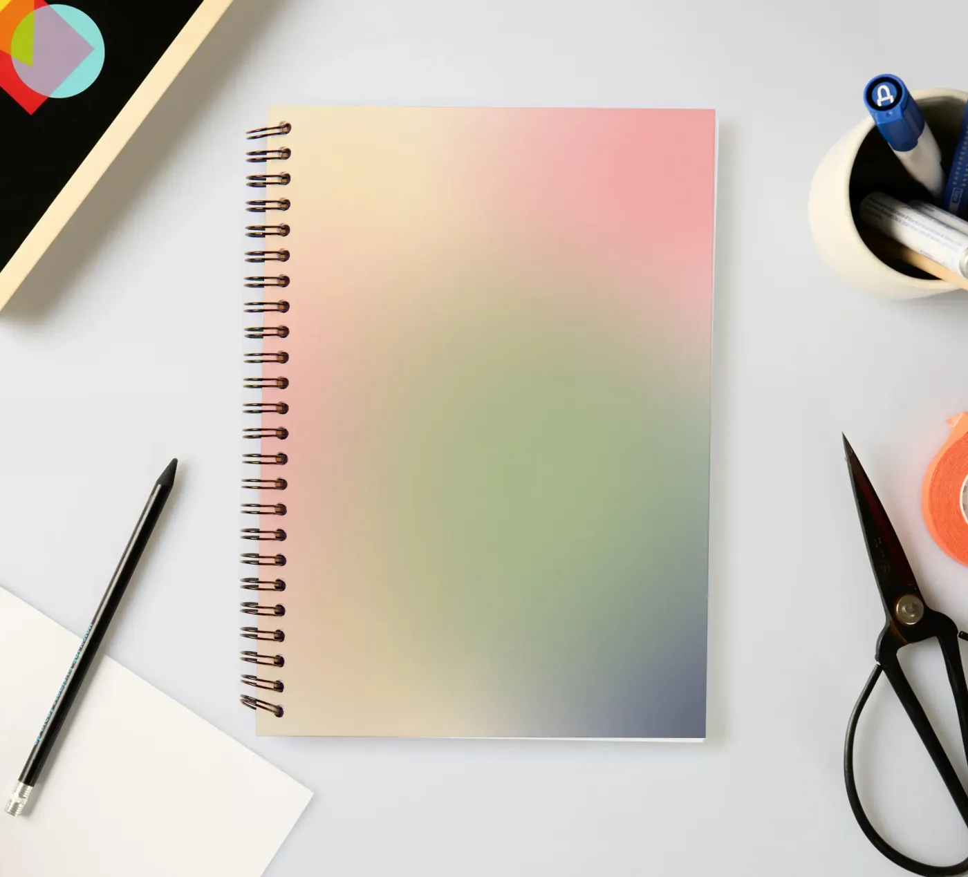 Gradient spiral notebook by Little Dean