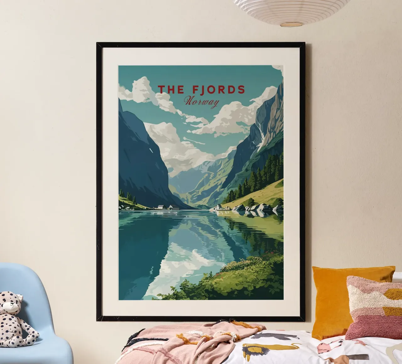 I fiordi, Norvegia poster da Alexandra Peack